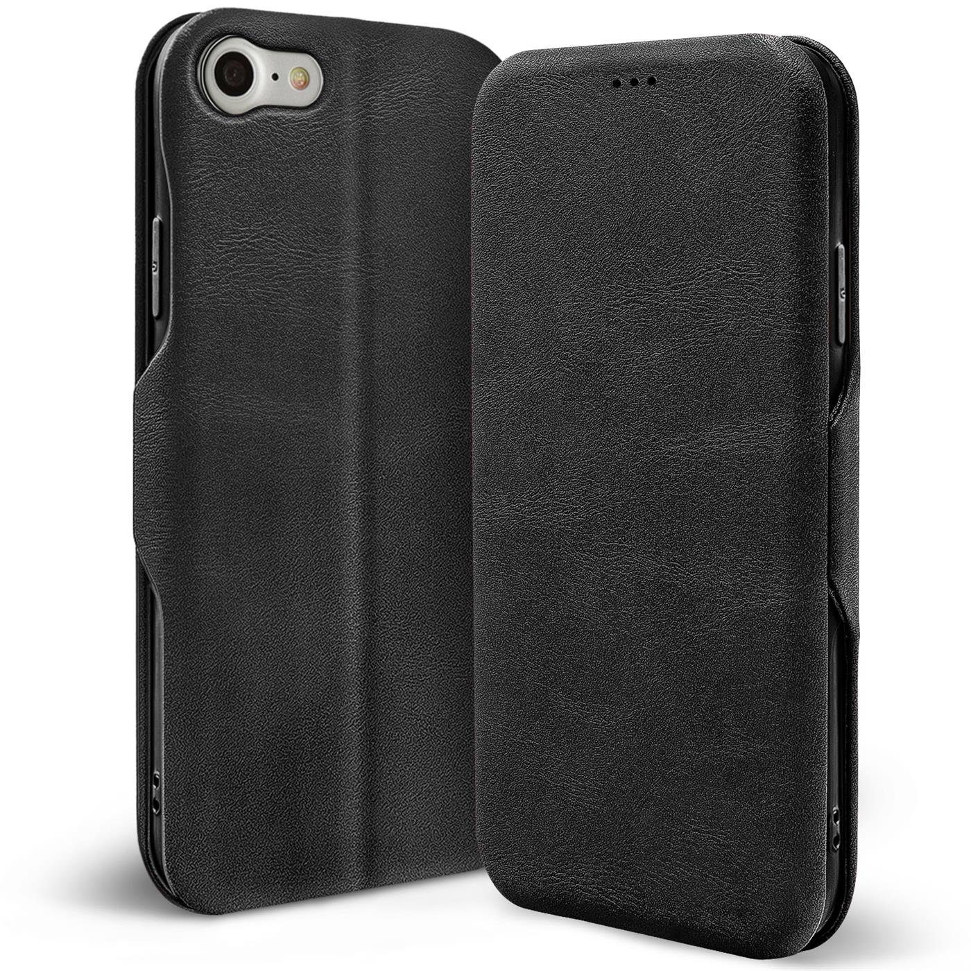 CoolGadget Handyhülle Business Premium Hülle für Apple iPhone 7 / 8 / SE2 4,7 Zoll, Handy Tasche mit Kartenfach für iPhone SE 2. Generation Schutzhülle
