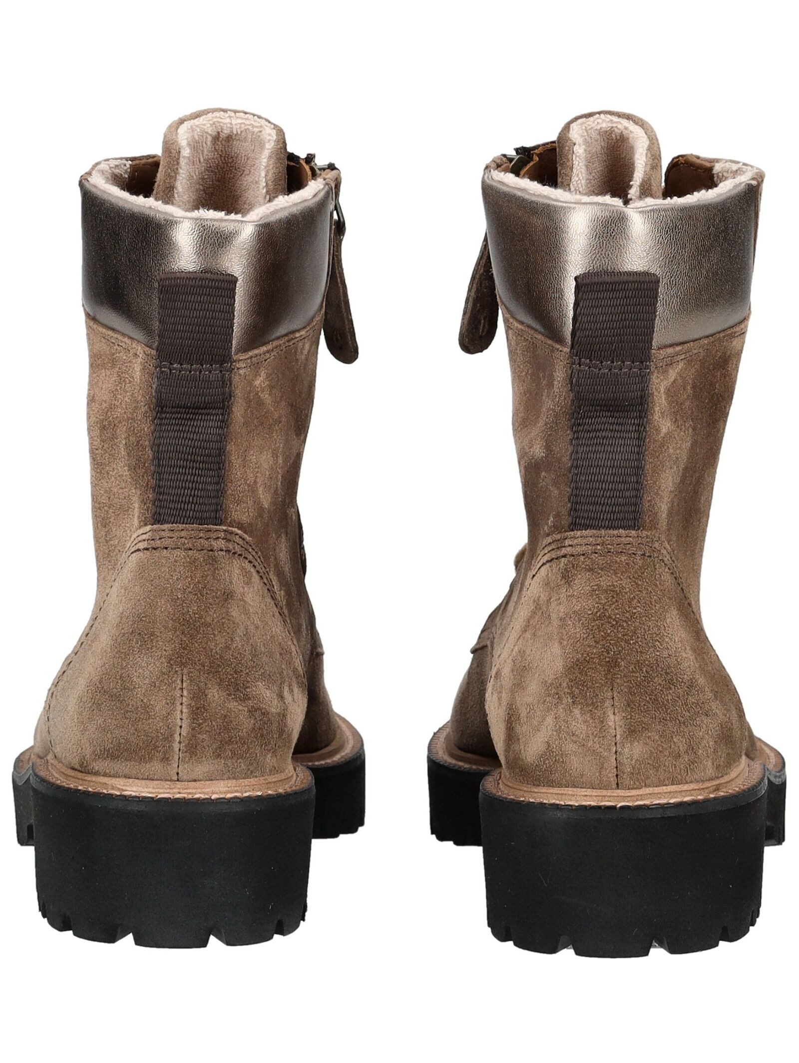 Paul Green Paul Green Stiefelette Veloursleder Schnürstiefelette