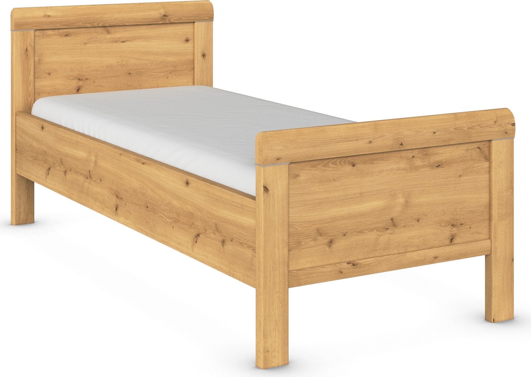 rauch Bett Bett Einzelbett Stollenbett EVELYN, in Komforthöhe aus Holzwerkstoff in elegantem Stil MADE IN GERMANY