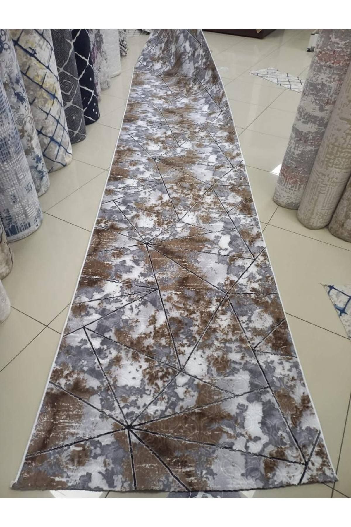 en.casa Läufer, rechteckig, rutschfest, waschbar, braun 88785242