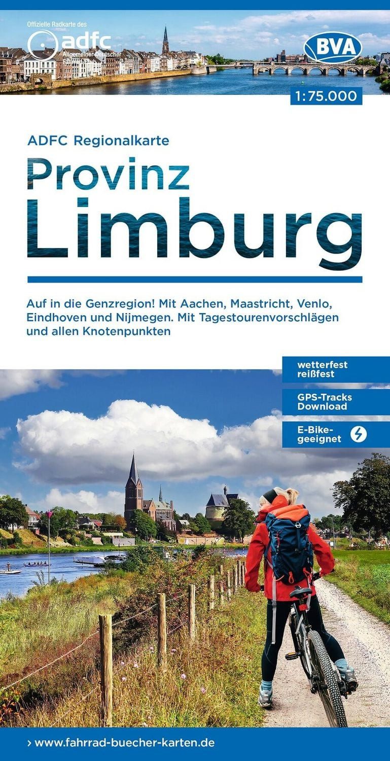 BVA ADFC Regionalkarte Limburg, mit Knotenpunkten 1:75.000 / diverse
