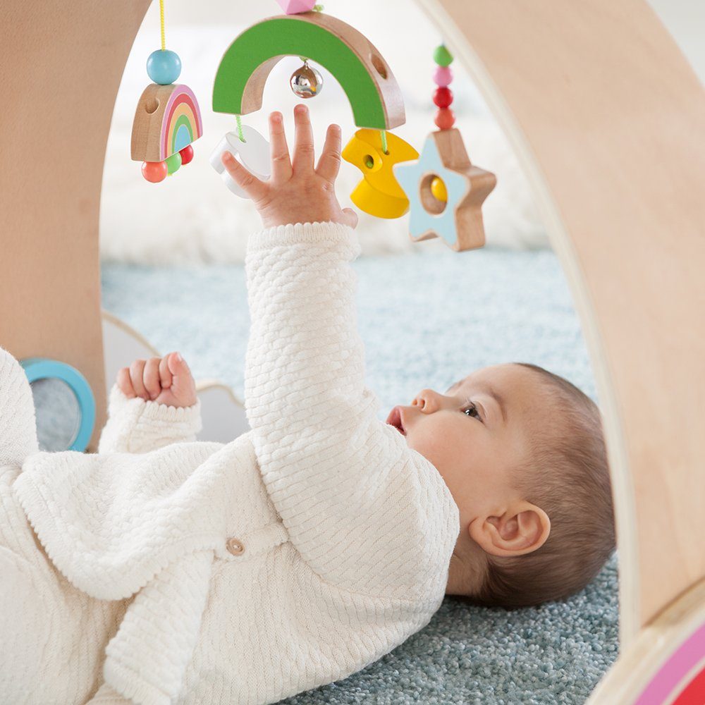howa Baby Gym my rainbow, Spielbogen Spieltrapez aus Holz