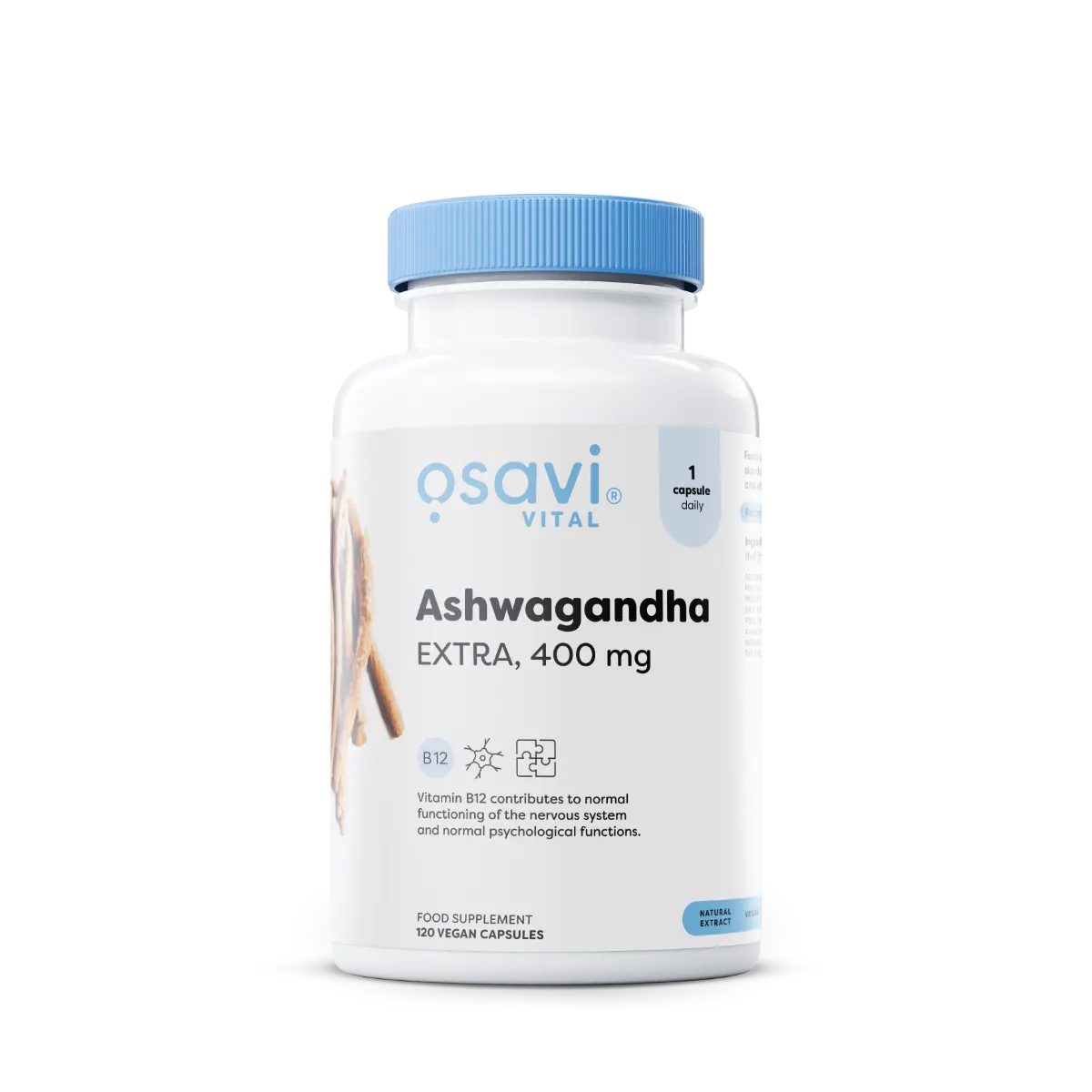 Osavi Osavi Ashwagandha Extra, 400mg - 120 Kapseln, 120 St.