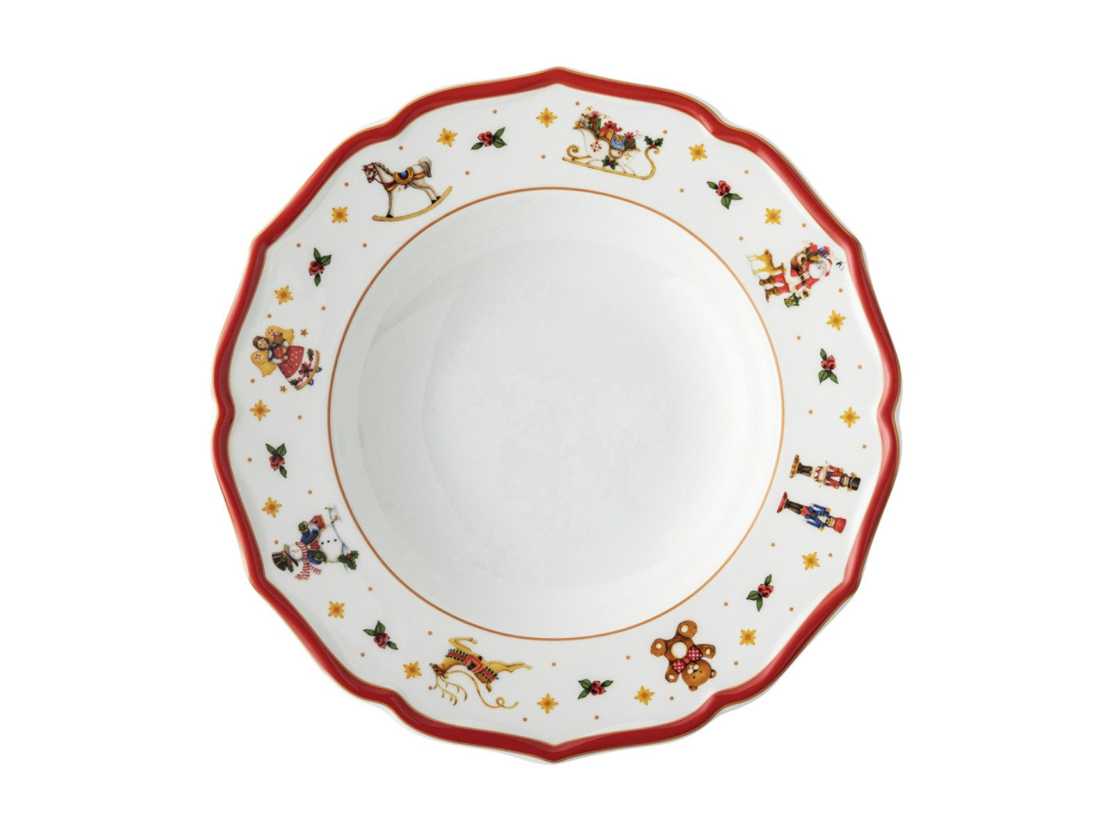 Hutschenreuther Suppenteller Happy Wintertime Red Teller tief 23cm, Teller Tief