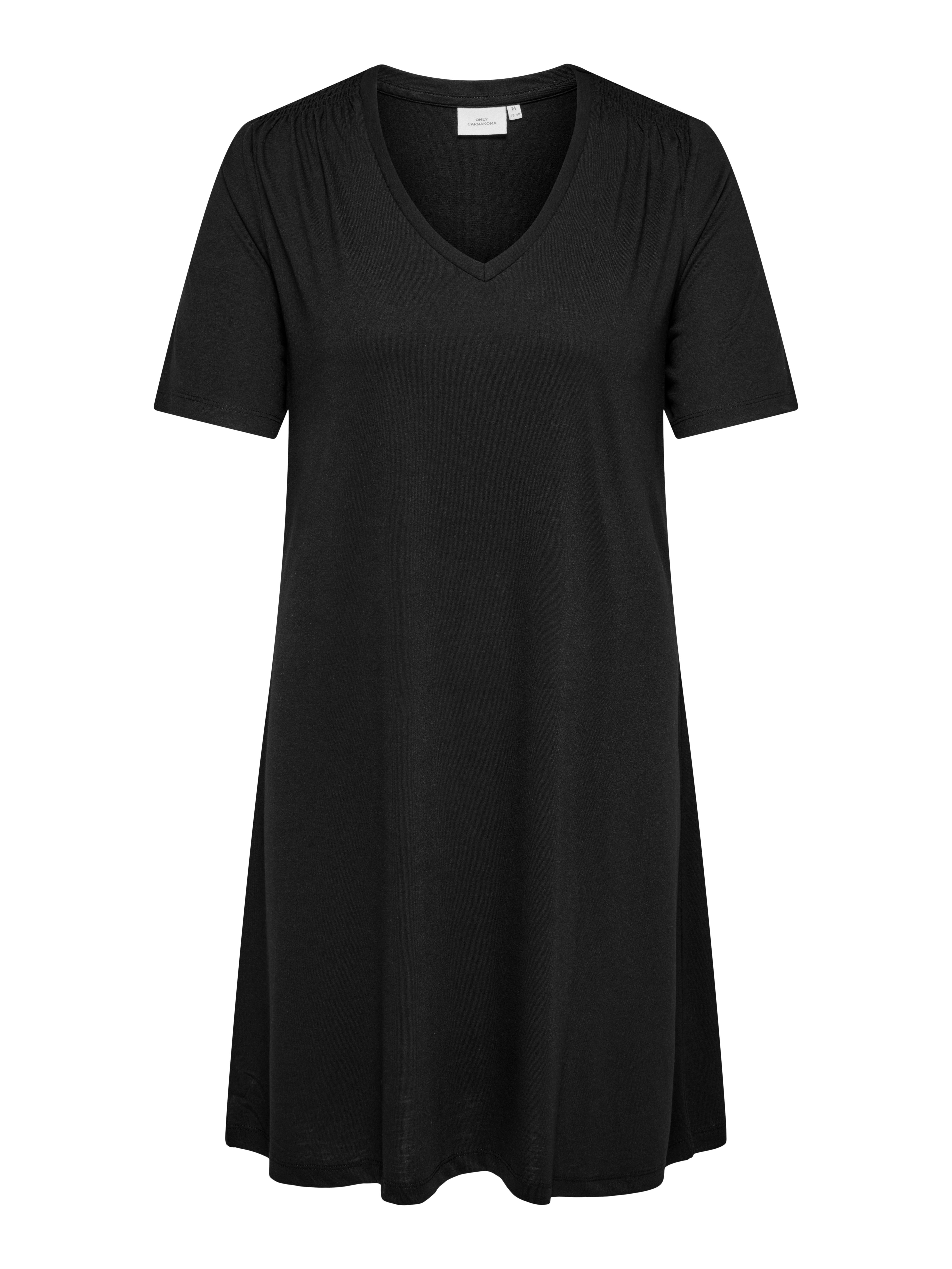 ONLY CARMAKOMA Minikleid CARCORAL S/S V-NECK ABK DRESS JRS