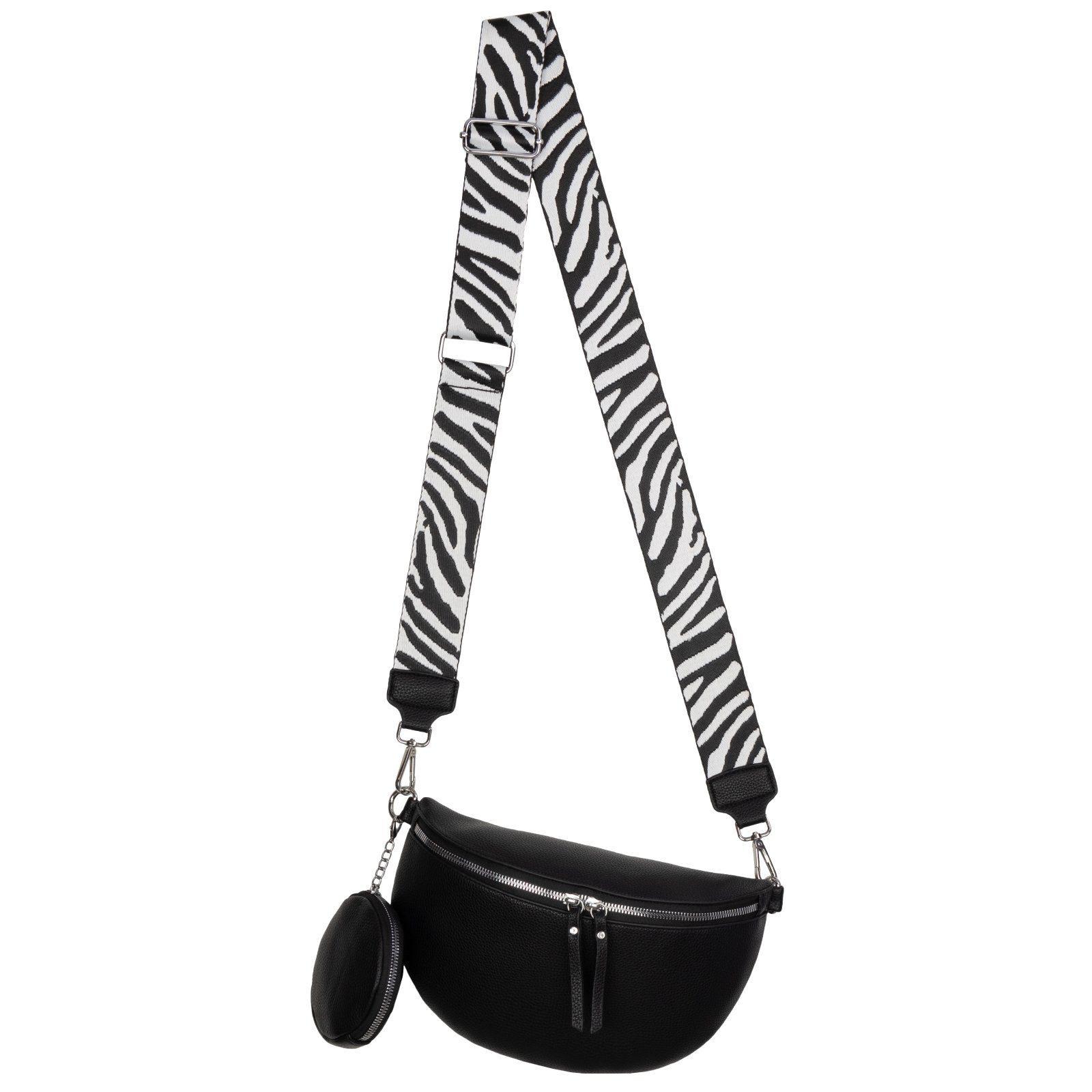 Gürteltasche Bauchtasche Umhängetasche Crossbody-Bag Kunstleder Italy-Design