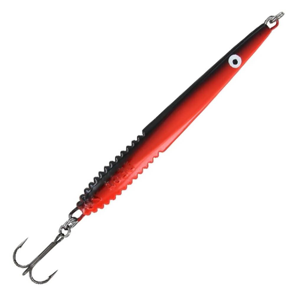 Jenzi Kunstköder Jenzi Meerforellen-Blinker Finn Lindberg 11cm 28g rot schwarz