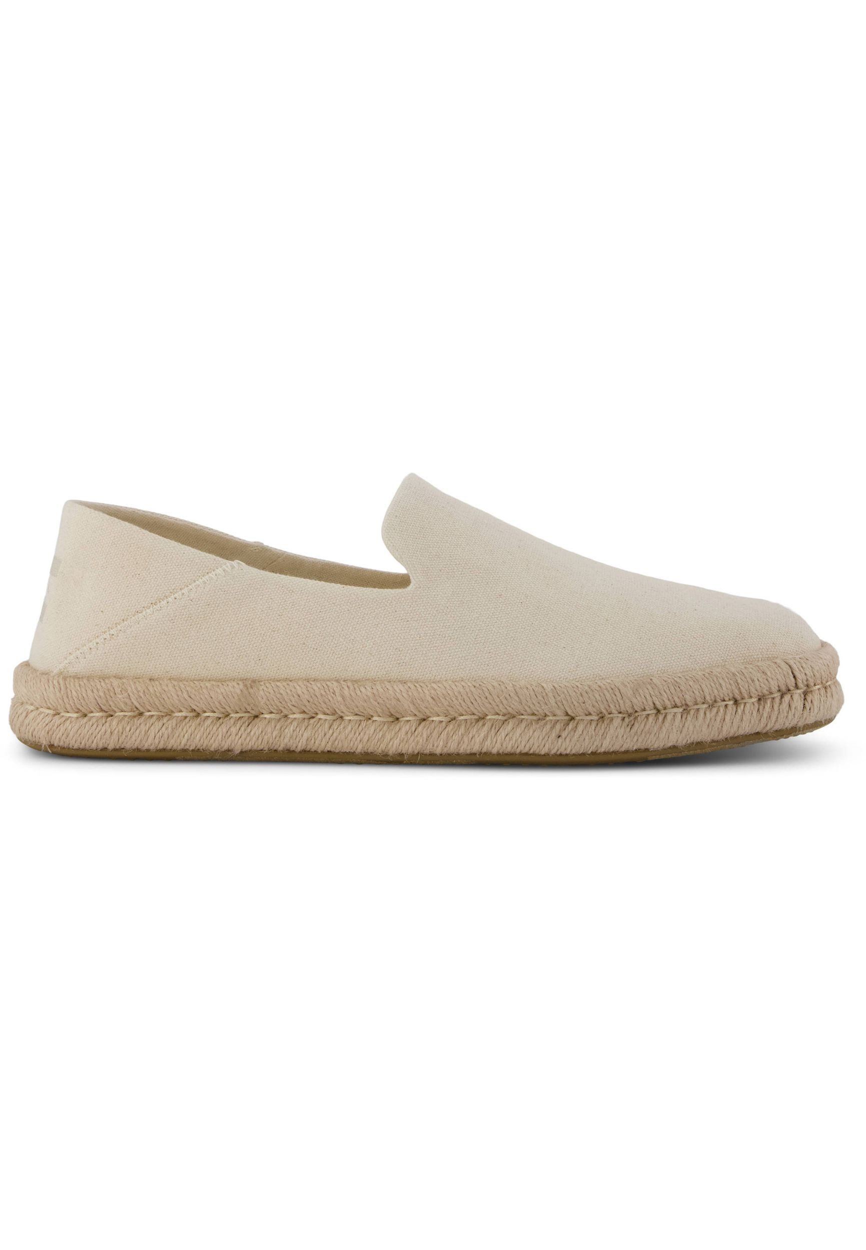 TOMS SANTIAGO Espadrille Natural Undyed Recycled Cotton Canvas