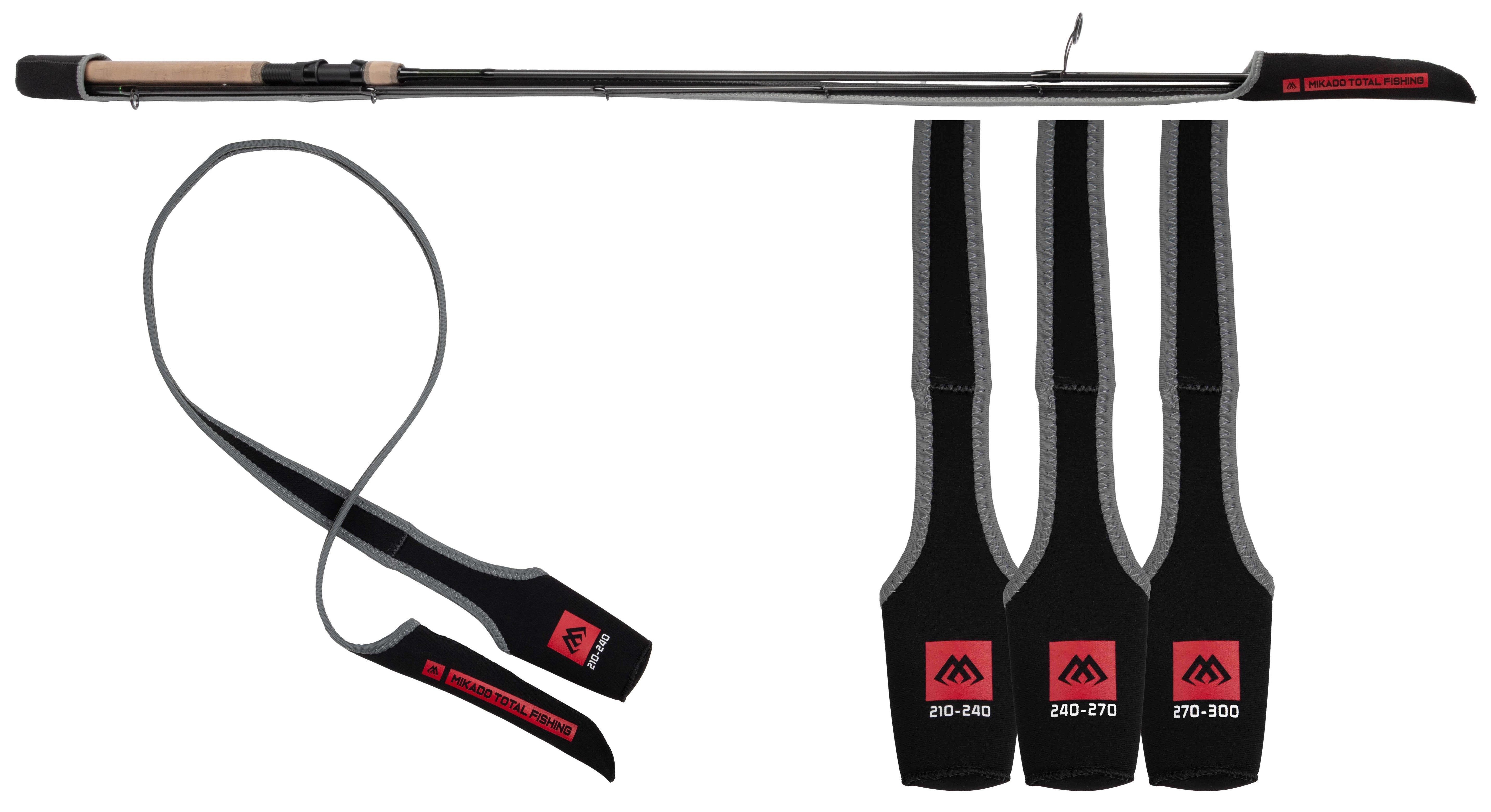 MIKADO Total Fishing Angelrutentasche Schutzhülle für Angelruten - Neopren Taschenformat - 210cm bis 300cm, Aus hochwertigem Neopren