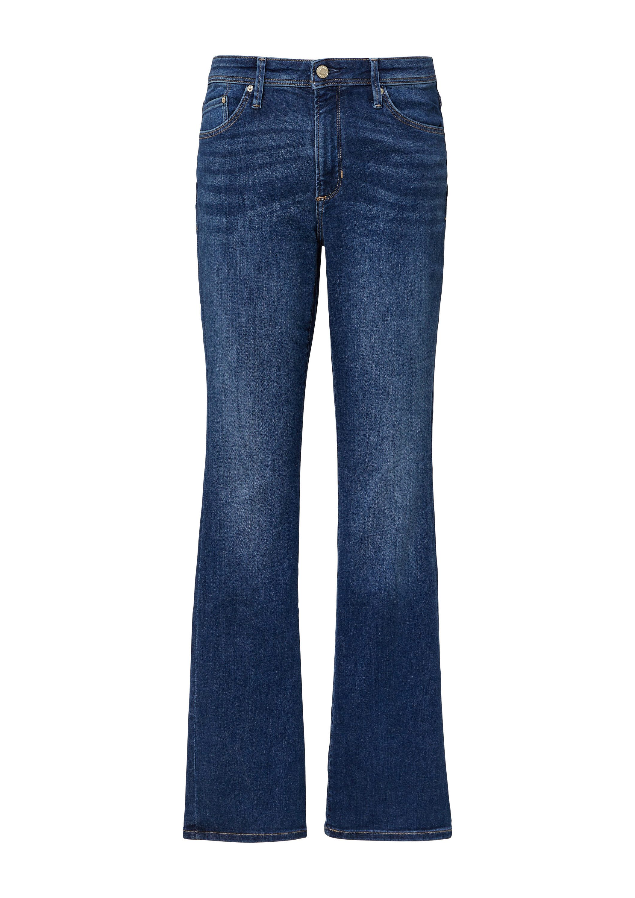 s.Oliver Bootcut-Jeans Jeans-Hose BEVERLY Jeans Beverly / Slim Fit / Mid Rise / Bootcut Leg