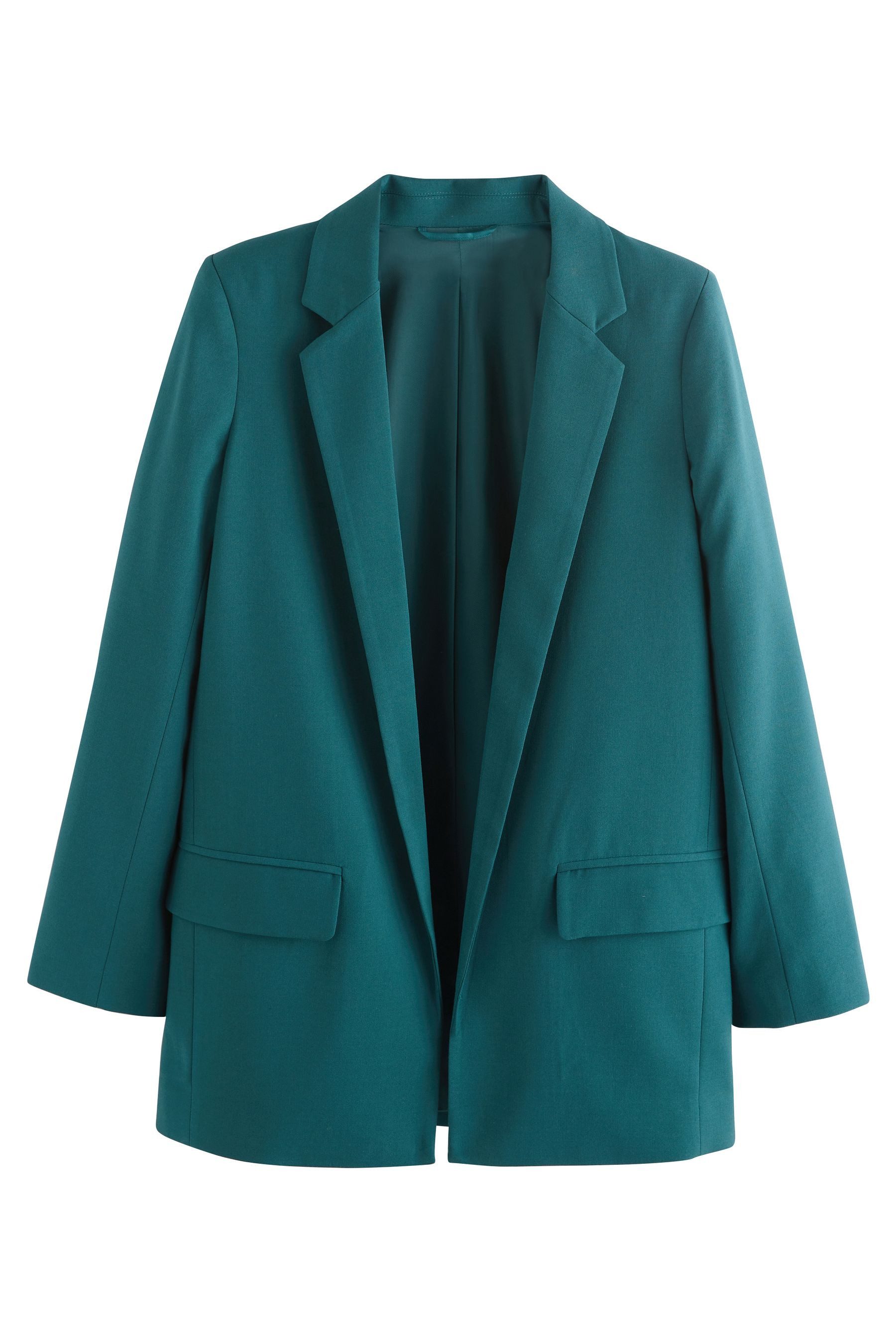 Jackenblazer Relaxed Fit Blazer aus Melange-Twill