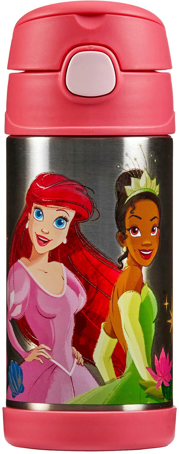 THERMOS Isolierflasche FUNTAINER STRAW BOTTLE, doppelwandiger Edelstahl, spülmaschinenfest, 0,35l, mit Silikonstrohalm, absolut dicht