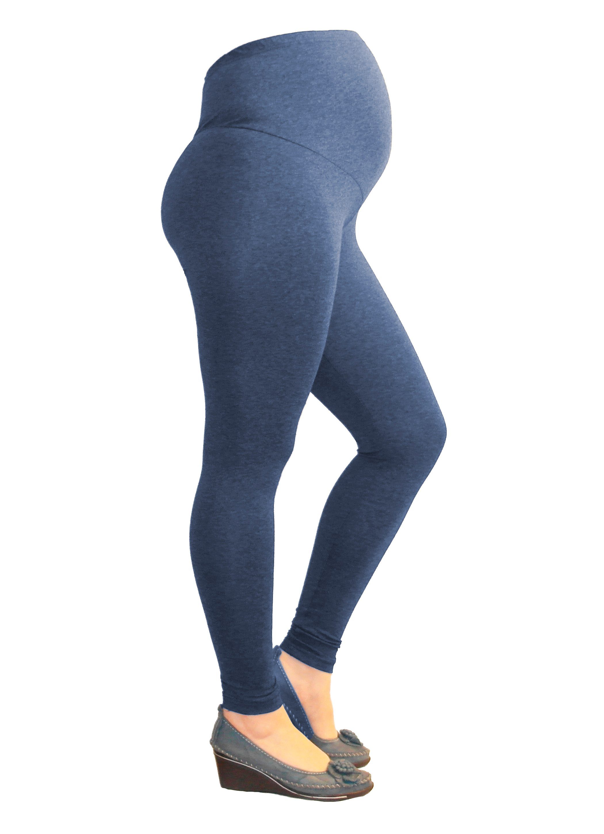 Umstandsleggings Umstand Thermo Leggings Hose lang Fleece Gamaschen jeans S-34