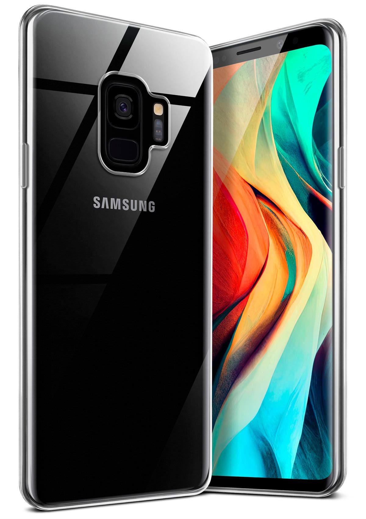 moex Handyhülle moex® Aero Case für Samsung Galaxy S9, Hülle Silikon durchsichtig, Clear Schutzhülle Transparent Silikonhülle