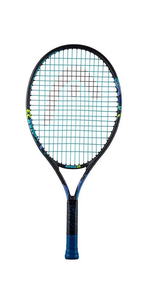Tennisschläger Novak 23in (6-9 Jahre) 2024 dunkelblau - besaitet -