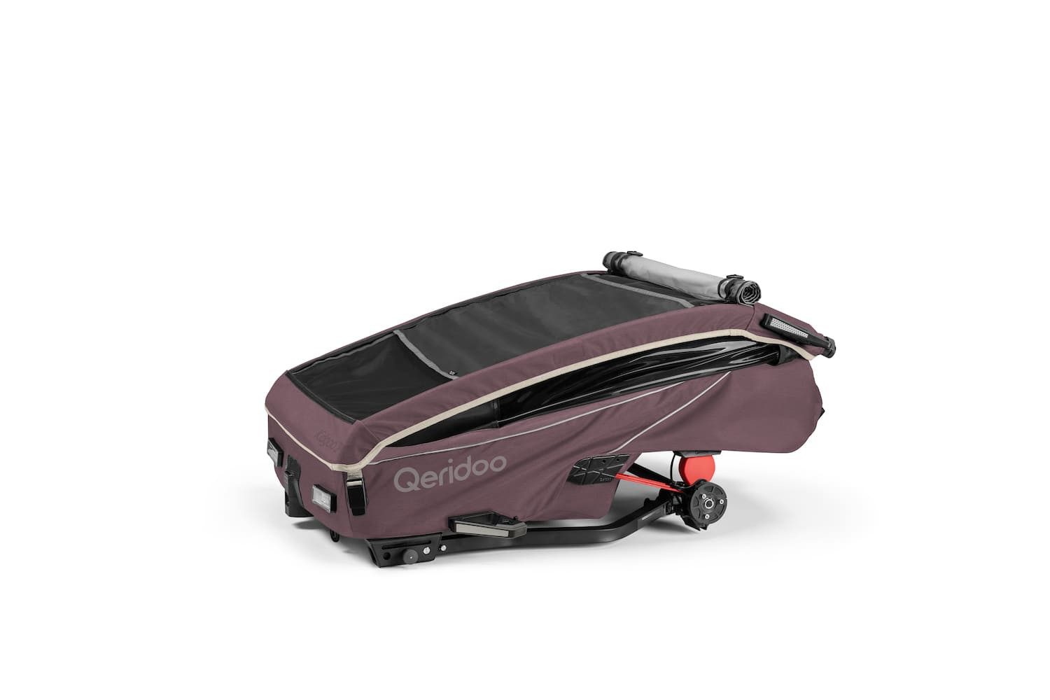 Qeridoo Fahrradkinderanhänger Kidgoo1 (2 Kinder), ab 6 Monate-ca. 5 Jahre, zwei Kinder, Fahrradanhänger, Buggy, Jogger – Bild 5 von 5