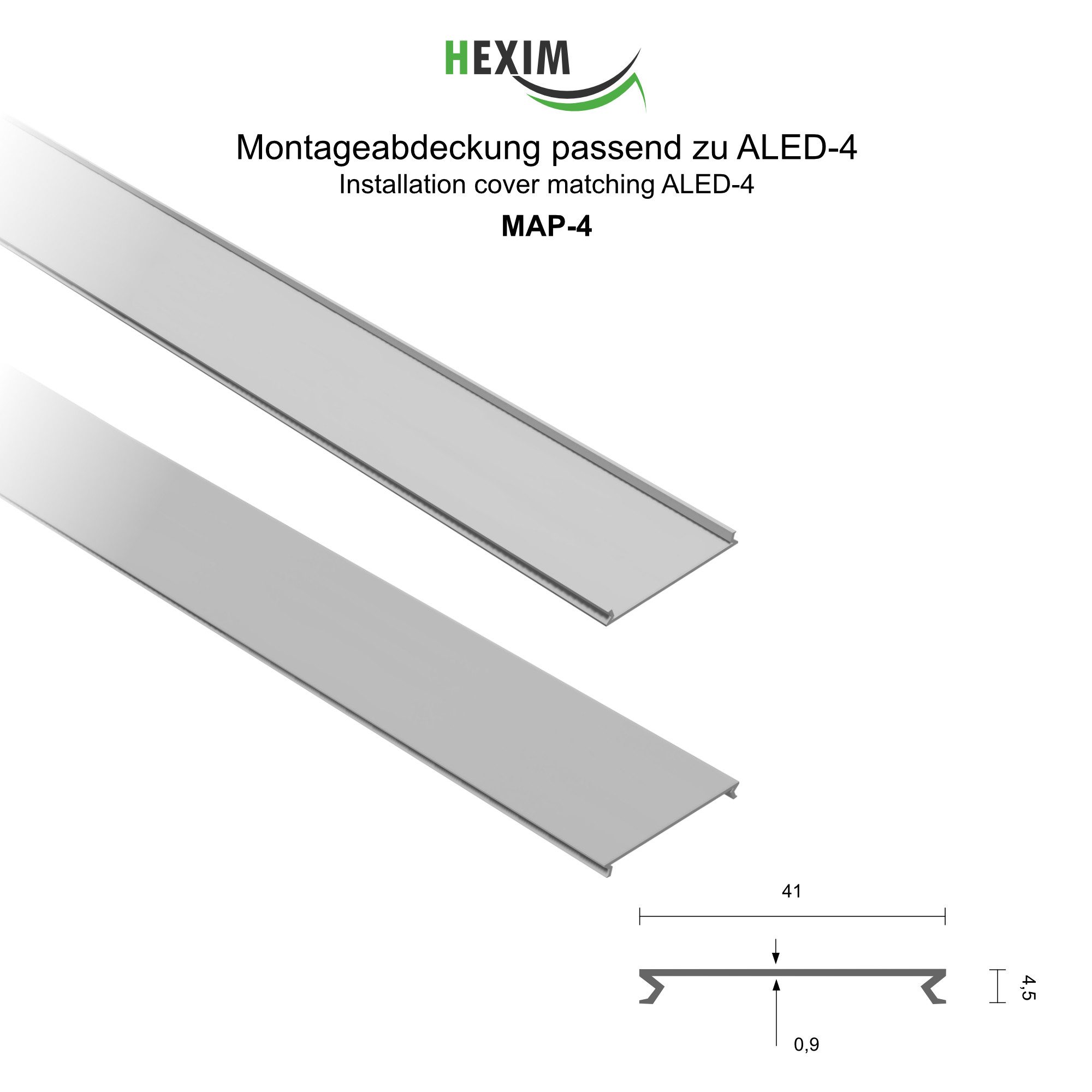 Hexim LED-Stripe-Profil 2m Trockenbauprofil Alu LED günstig online kaufen