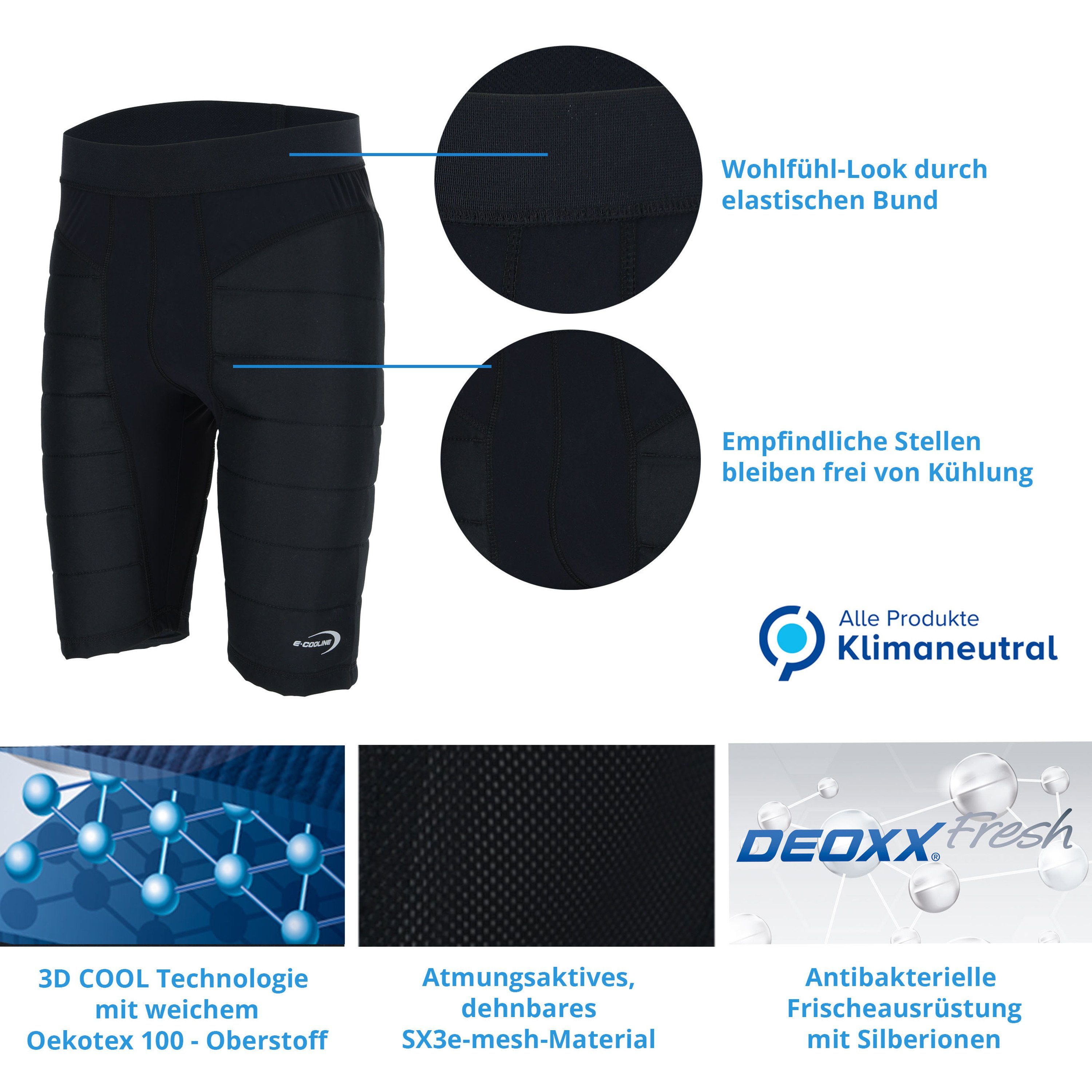 E.COOLINE Radlerhose Powercool SX3 Kühlhose - Kühlung durch Aktivierung mit Wasser