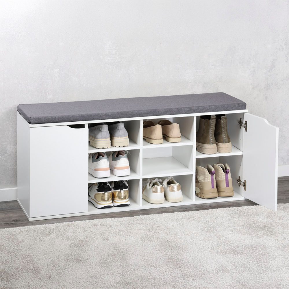KESPER® Schuhschrank Schuhschrank mit Sitzkissen, 2 Türen, FSC