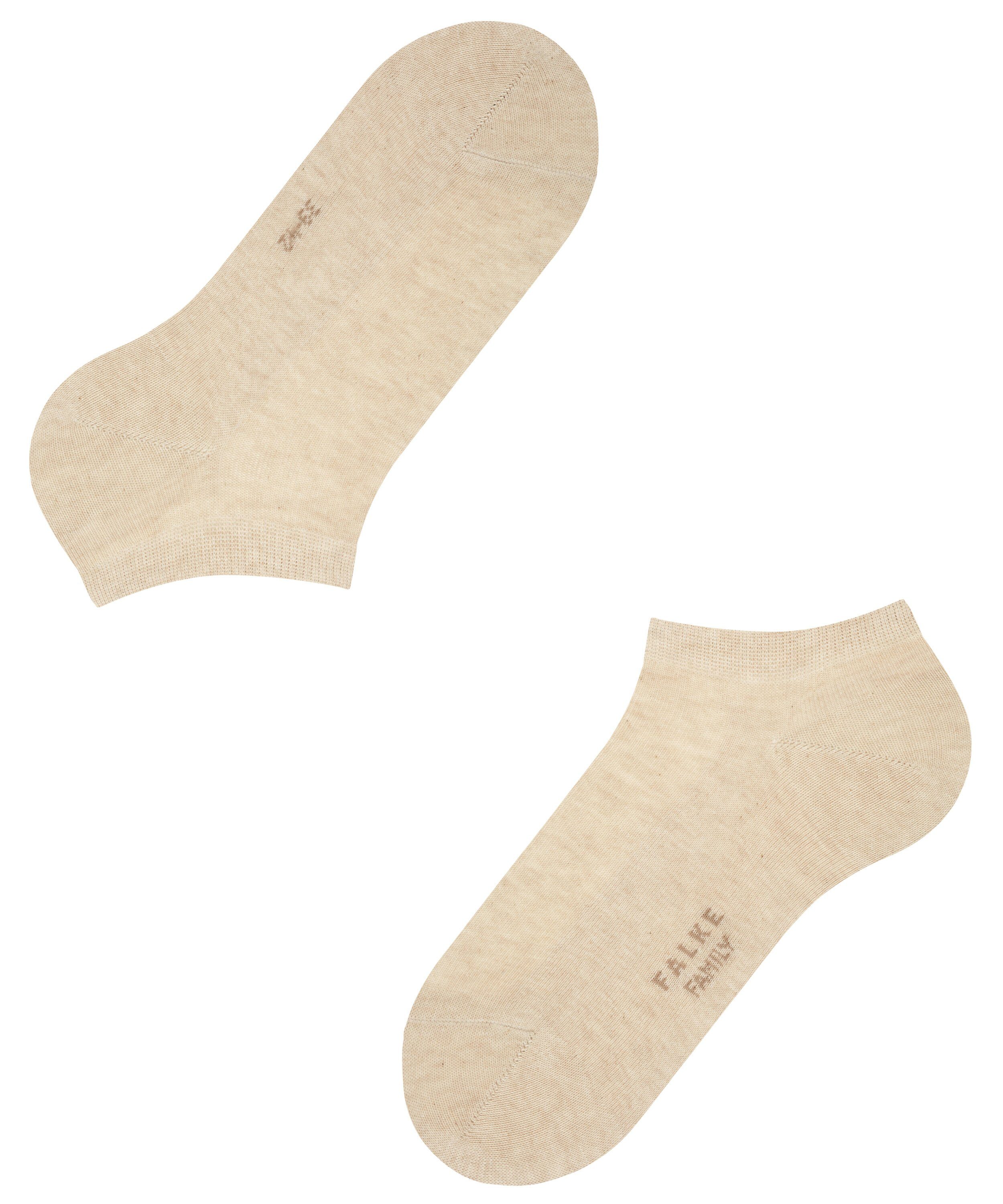 (1-Paar) nachhaltiger Sneakersocken sand Family Baumwolle mit mel. FALKE (4650)