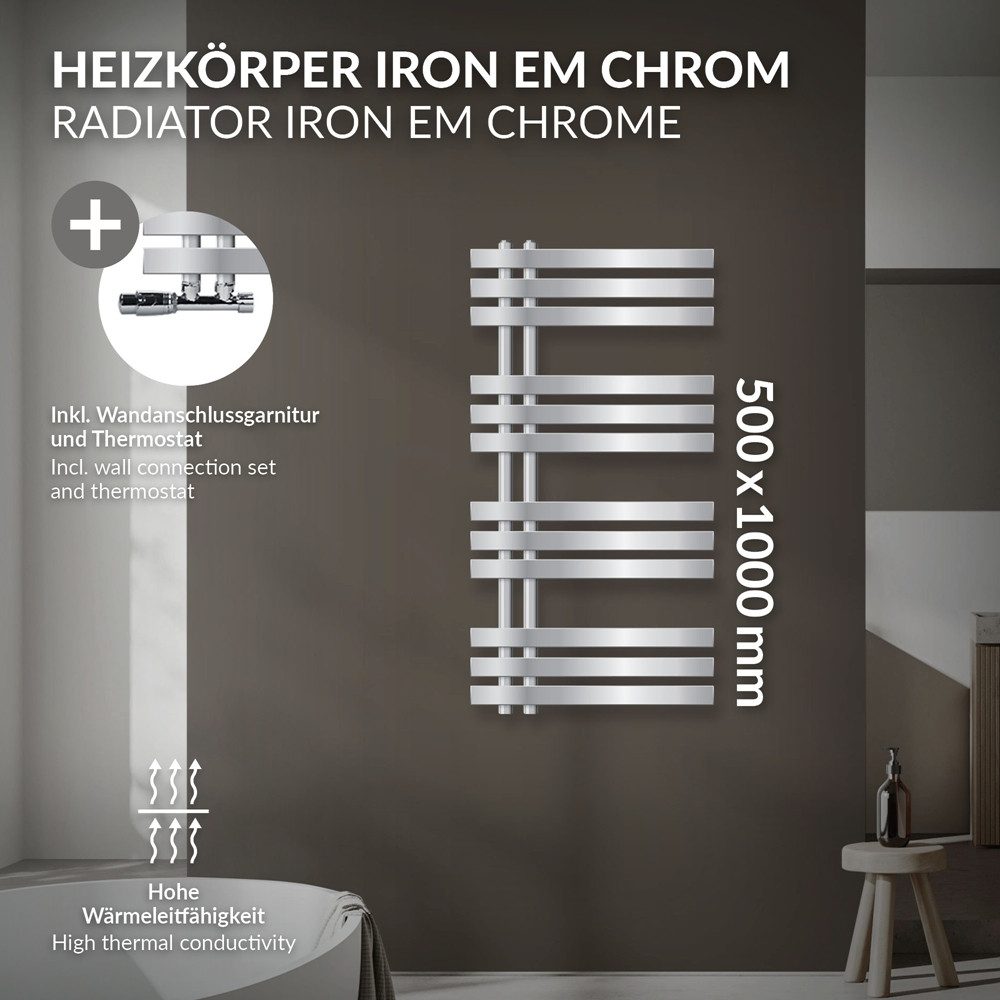 LuxeBath Badheizkörper Designheizkörper Handtuchwärmer Handtuchtrockner, Ha günstig online kaufen