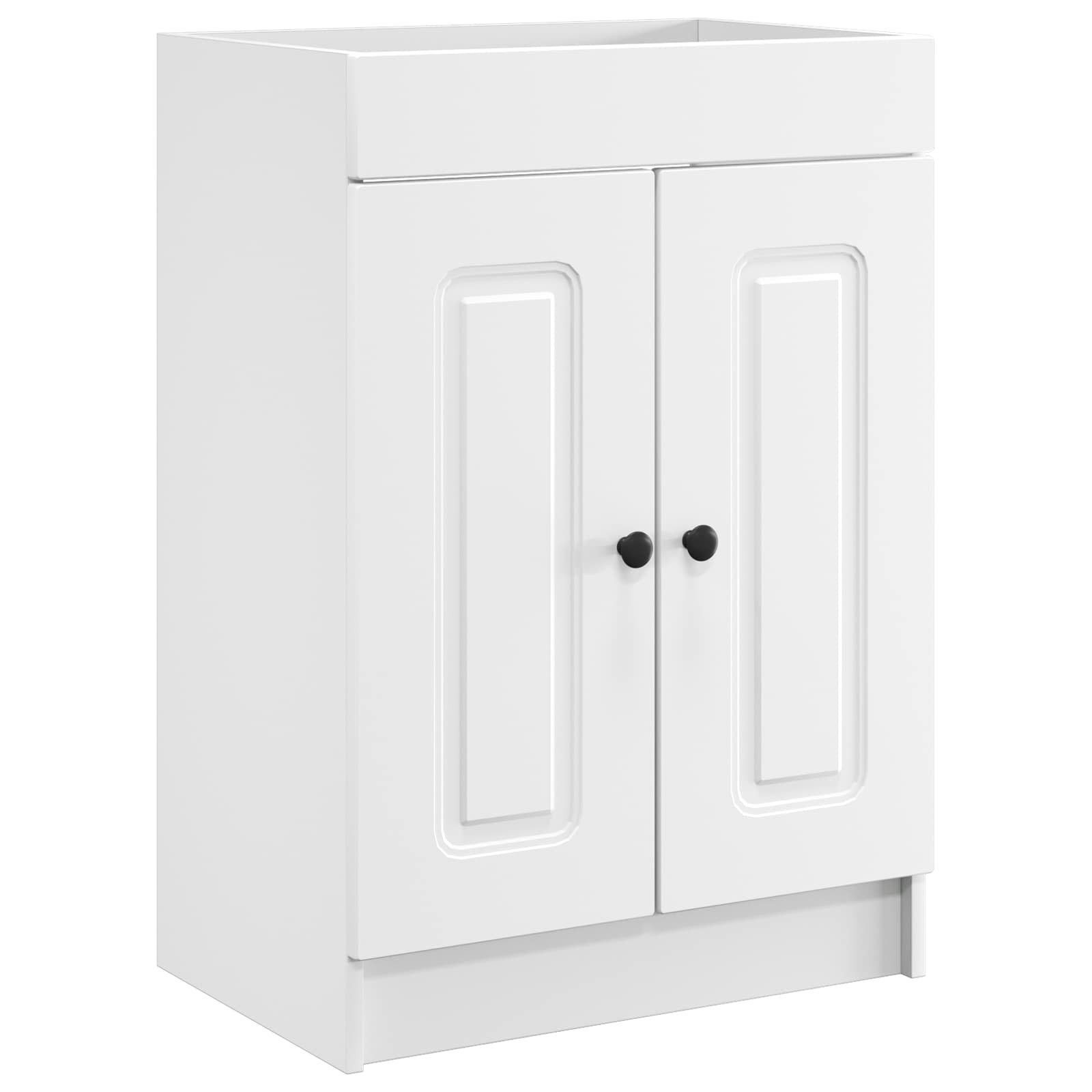 Badezimmerspiegelschrank Unter dem Waschbecken Badschrank Weiß 78,5 x 37,5 x 81 cm