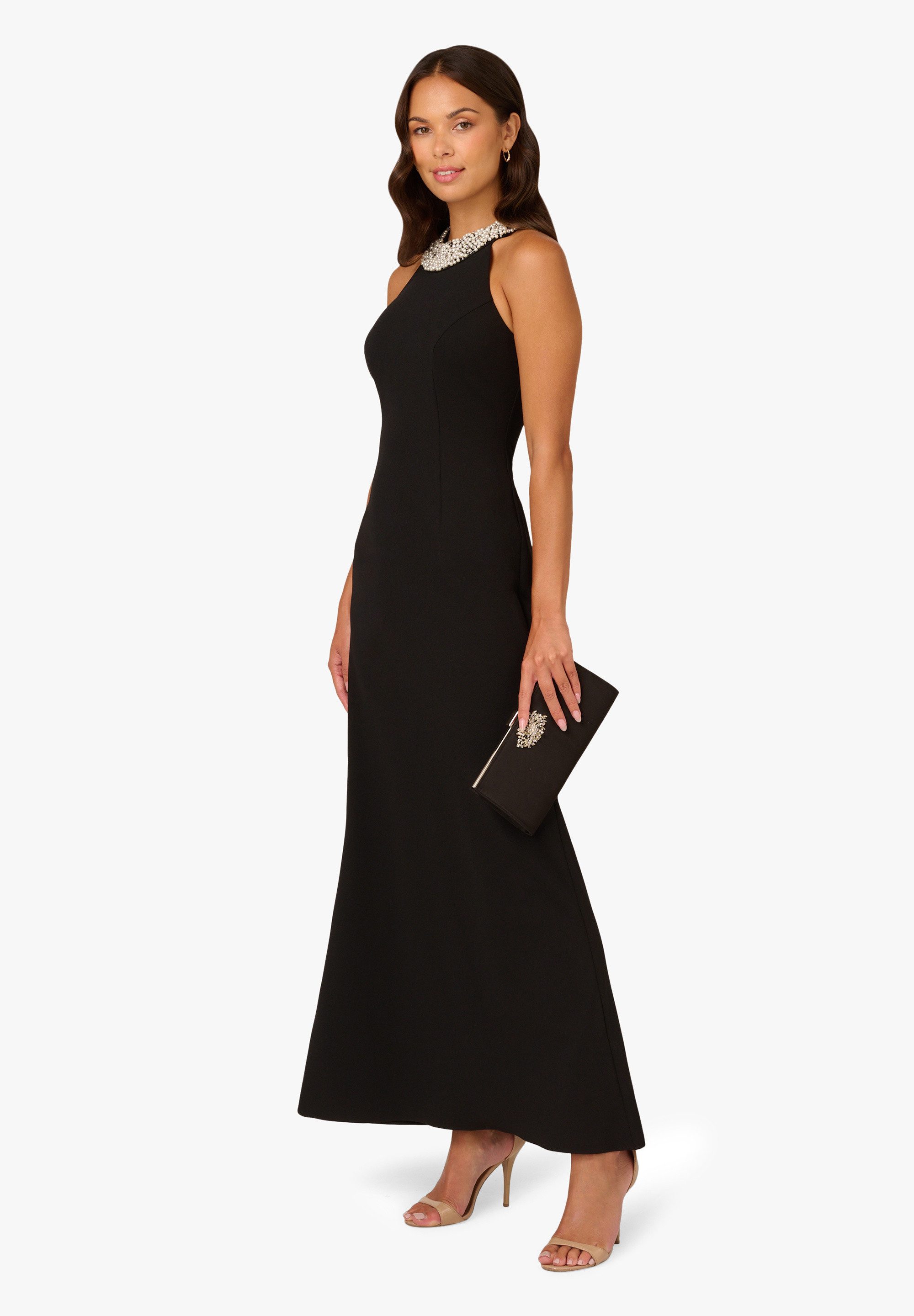 Adrianna Papell Abendkleid Beaded Halter Gown Glamourös, schimmernd, stilvoll