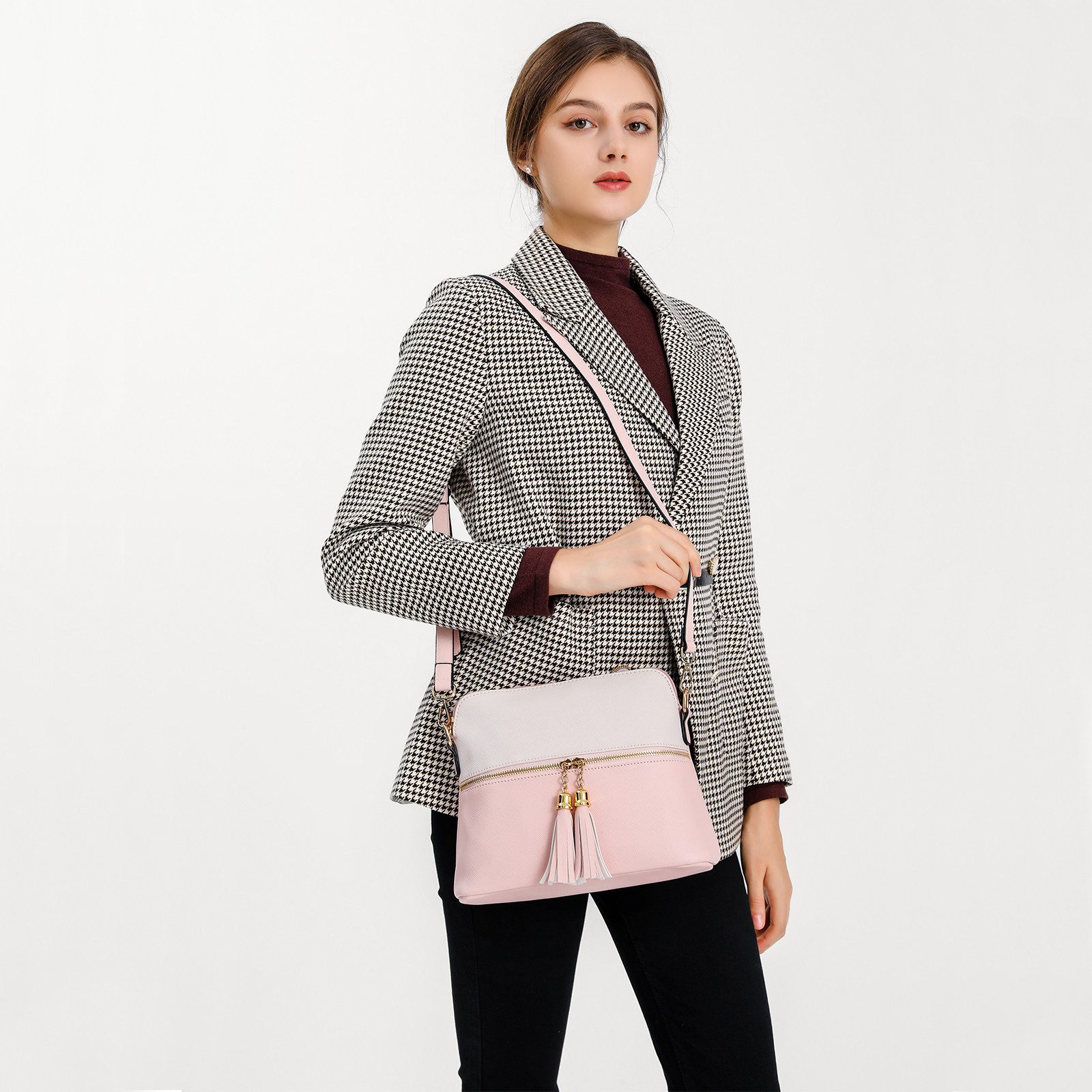 Miss Lulu Handtasche Damen 3-in-1 Handtaschen-Set