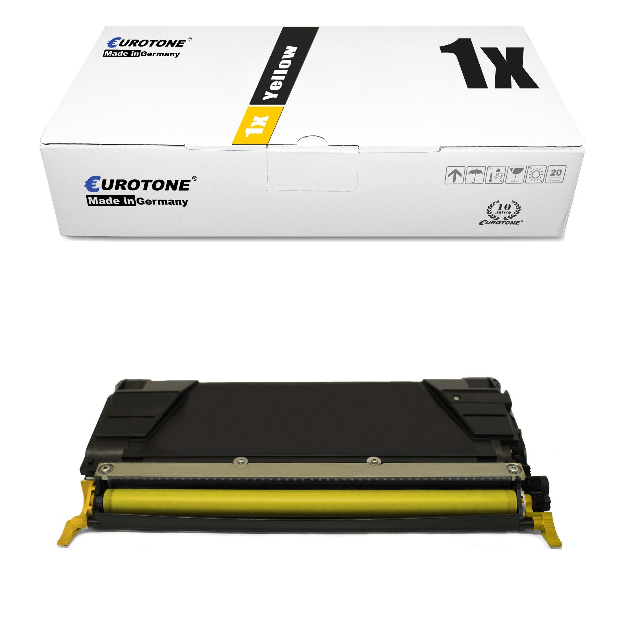 Eurotone Tonerkartusche Yellow Lexmark ersetzt Toner 00C746A1YG