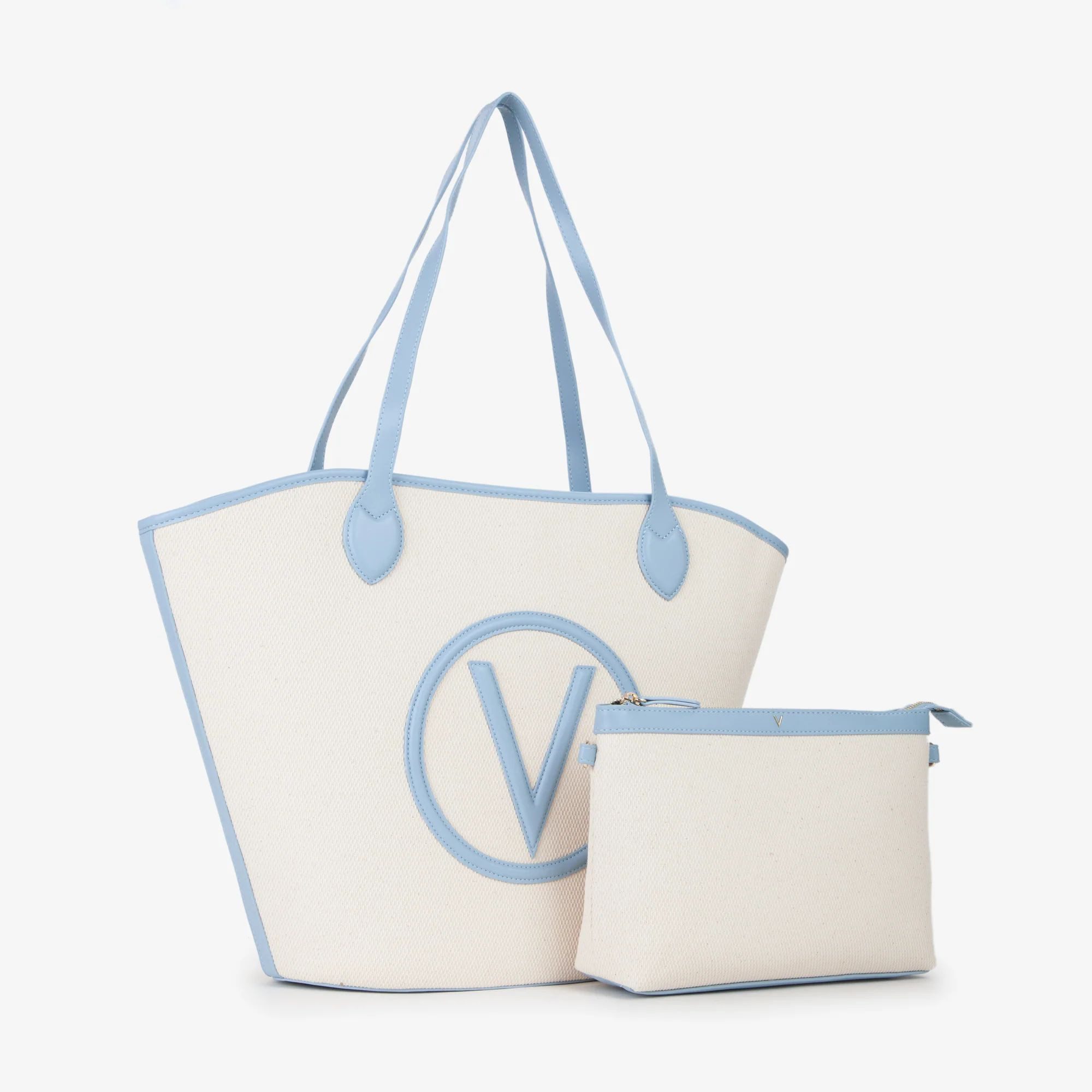 Mario Valentino Shopper Covent naturale blu
