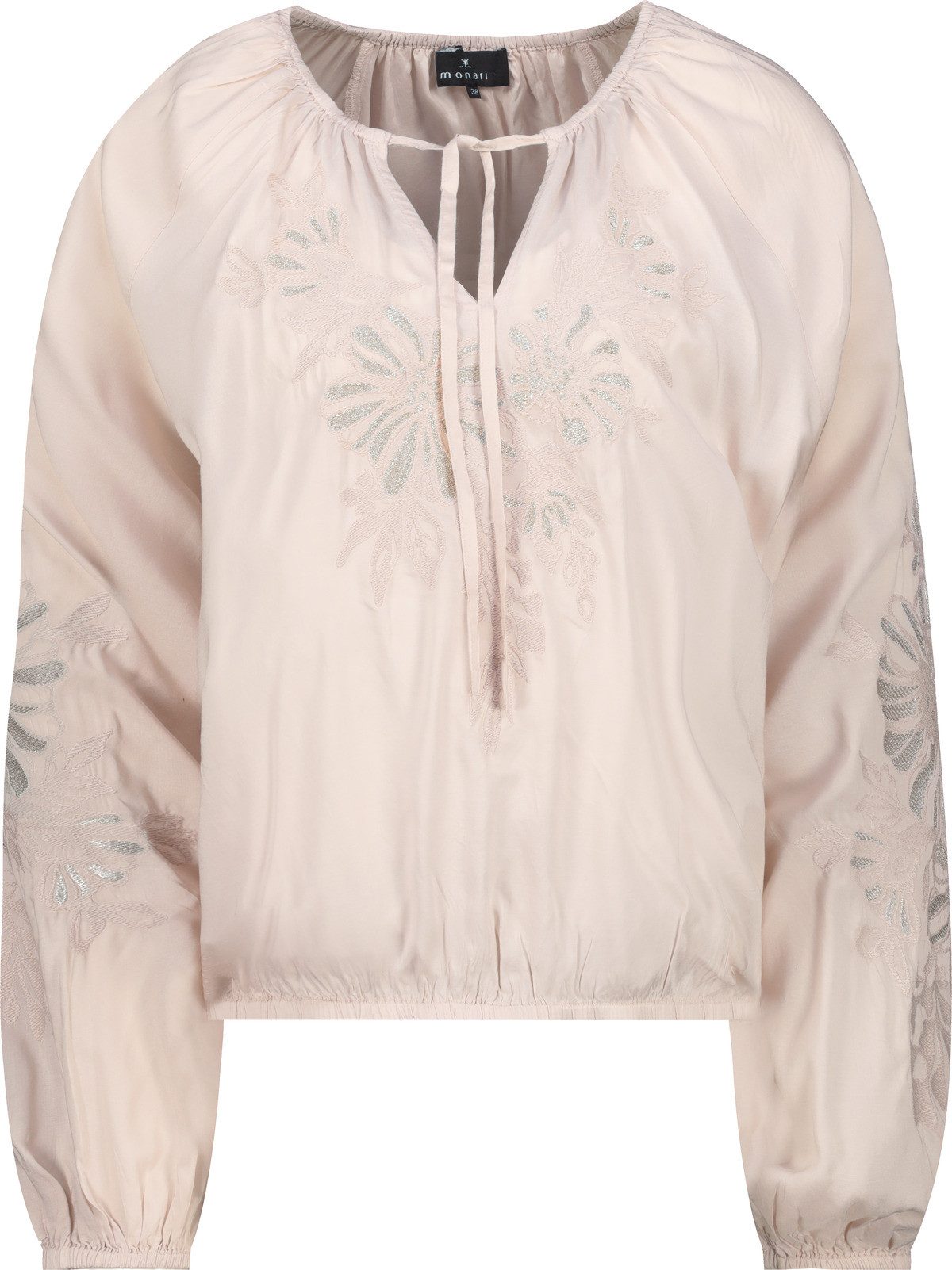 Blusentop Bluse mit Stickerei - Regular Fit