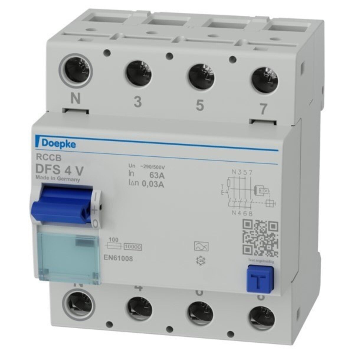 Doepke Stromstoßschalter Doepke FI-Schalter DFS4 063-4/0,03A 500