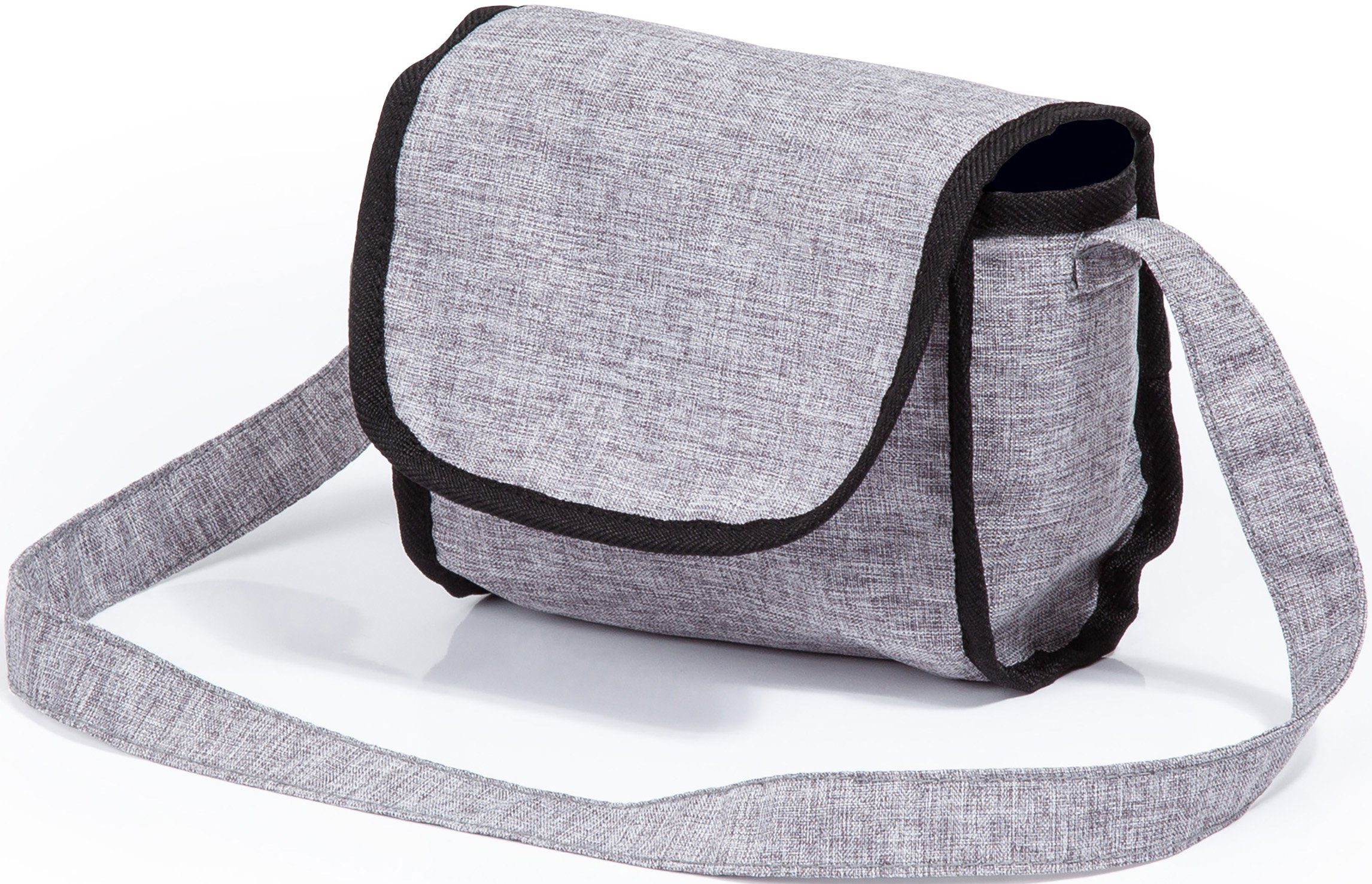 Bayer Puppenwagen Trendy, grau, mit Wickeltasche