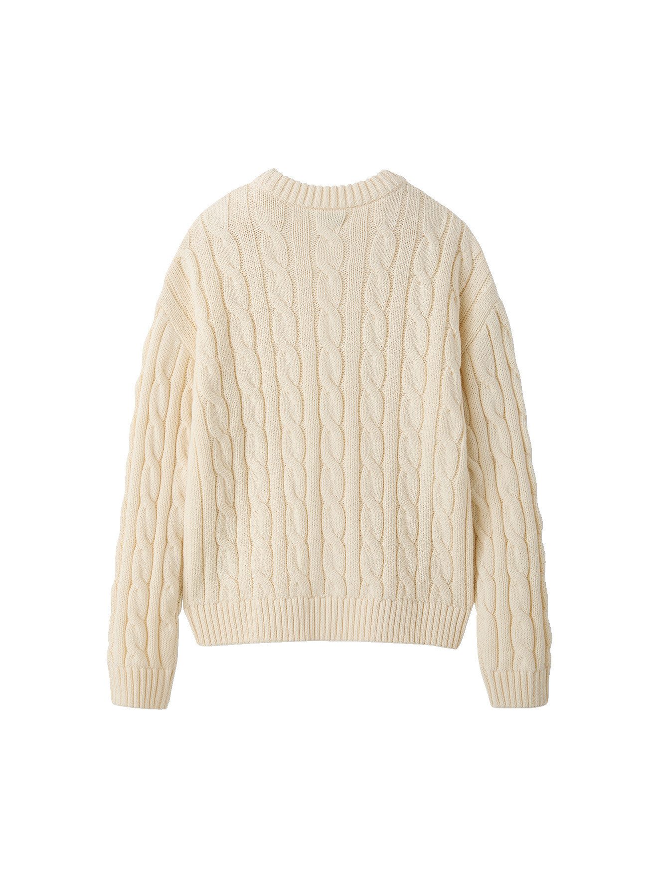 jonen Pullunder Grobstrick-Pullover mit Herz-Stickerei Mädchen