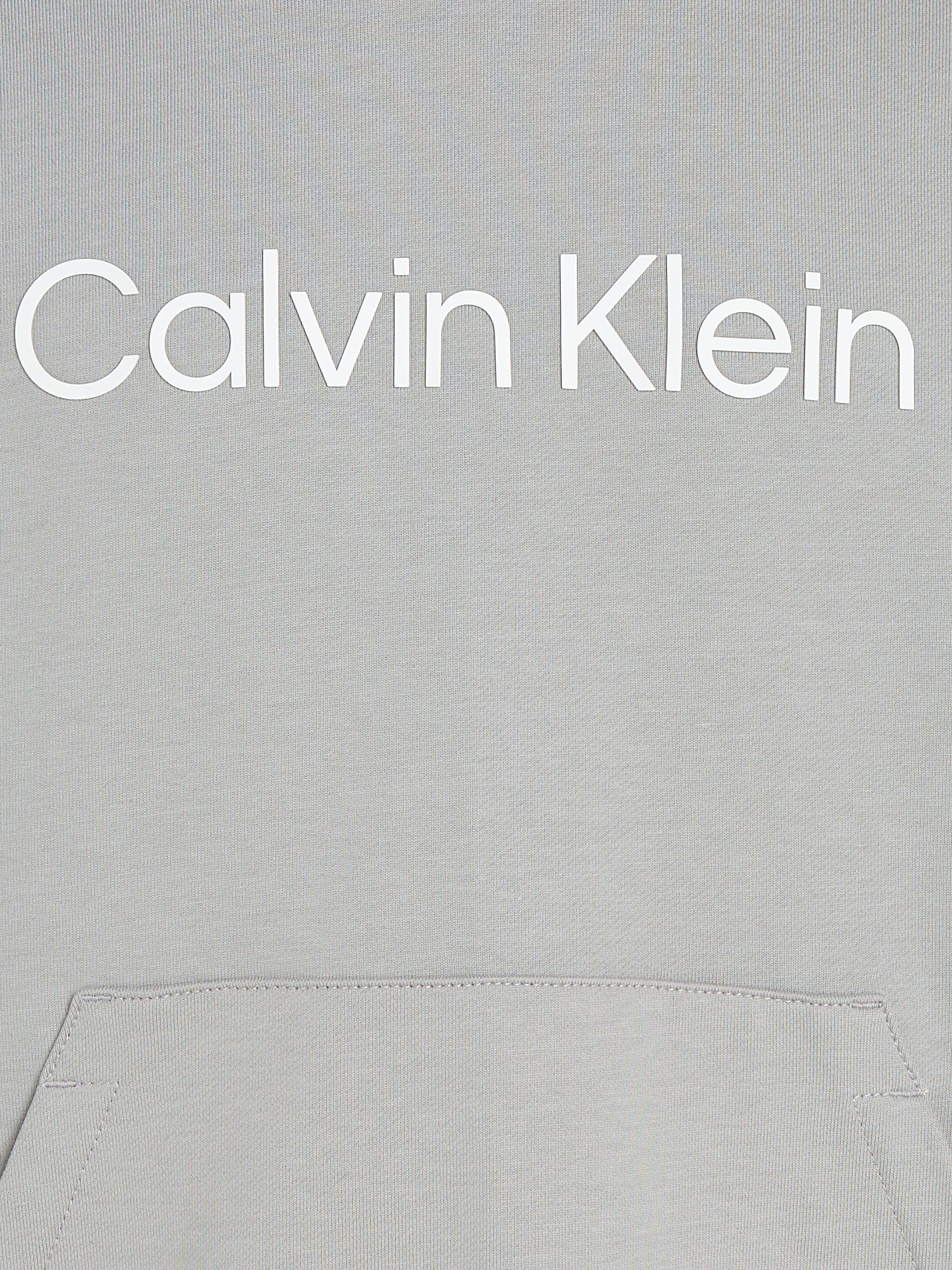 COMFORT mit Ghost Kapuzensweatshirt Logoschriftzug HOODIE Calvin HERO LOGO Gray Klein