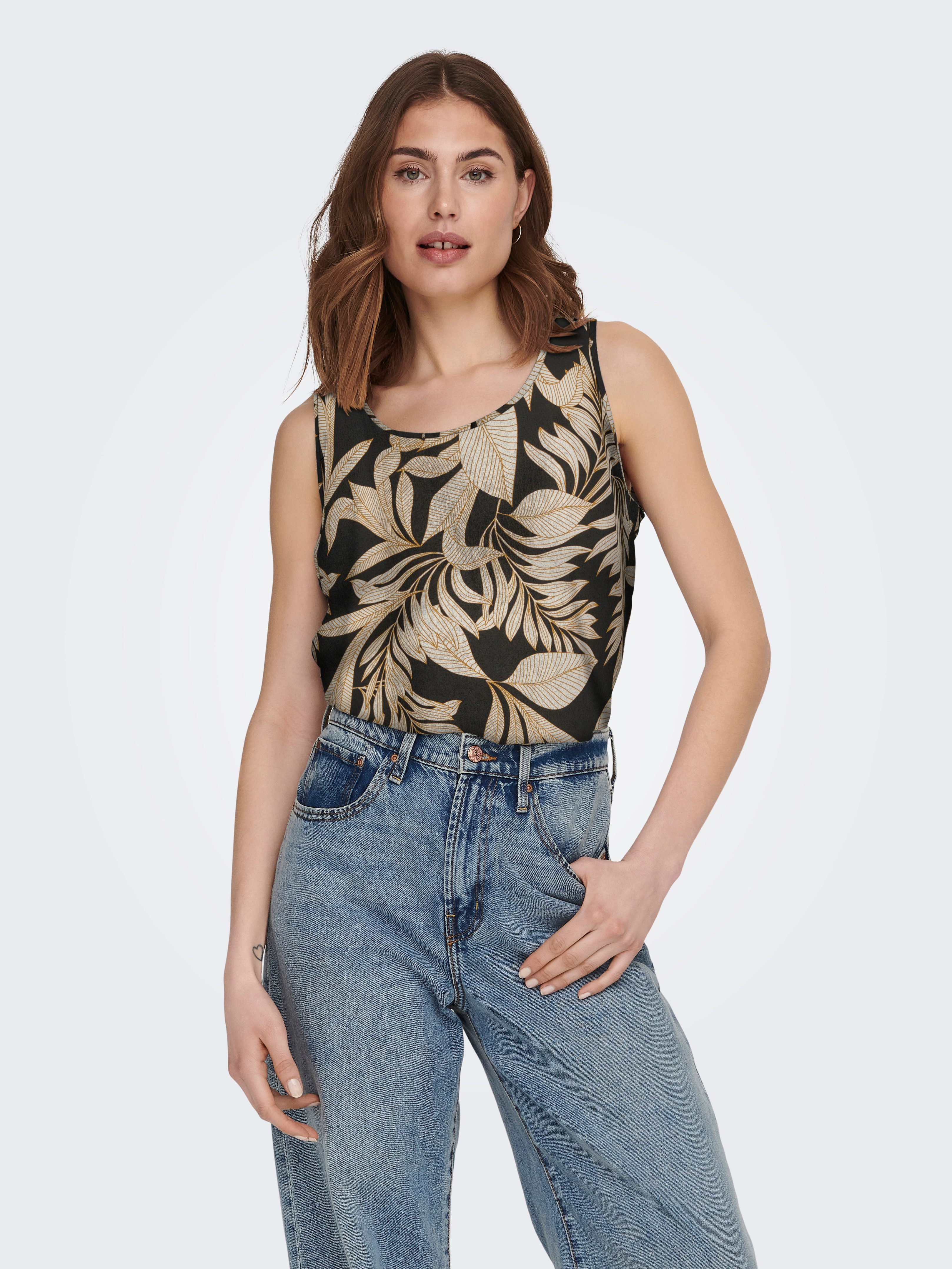 ONLY Blusenshirt ONLNOVA LIFE S/L TOP AOP PTM günstig online kaufen