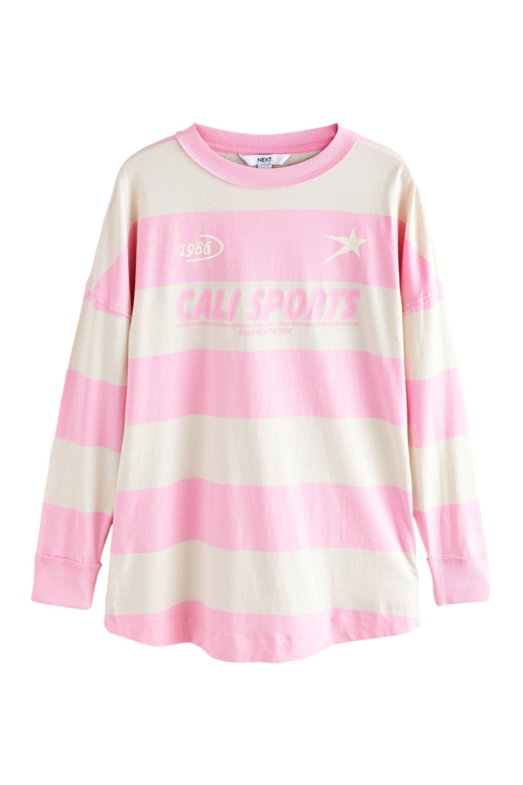 Next Langarmshirt Gestreifter Fußball-Pullover 100% Baumwolle günstig online kaufen