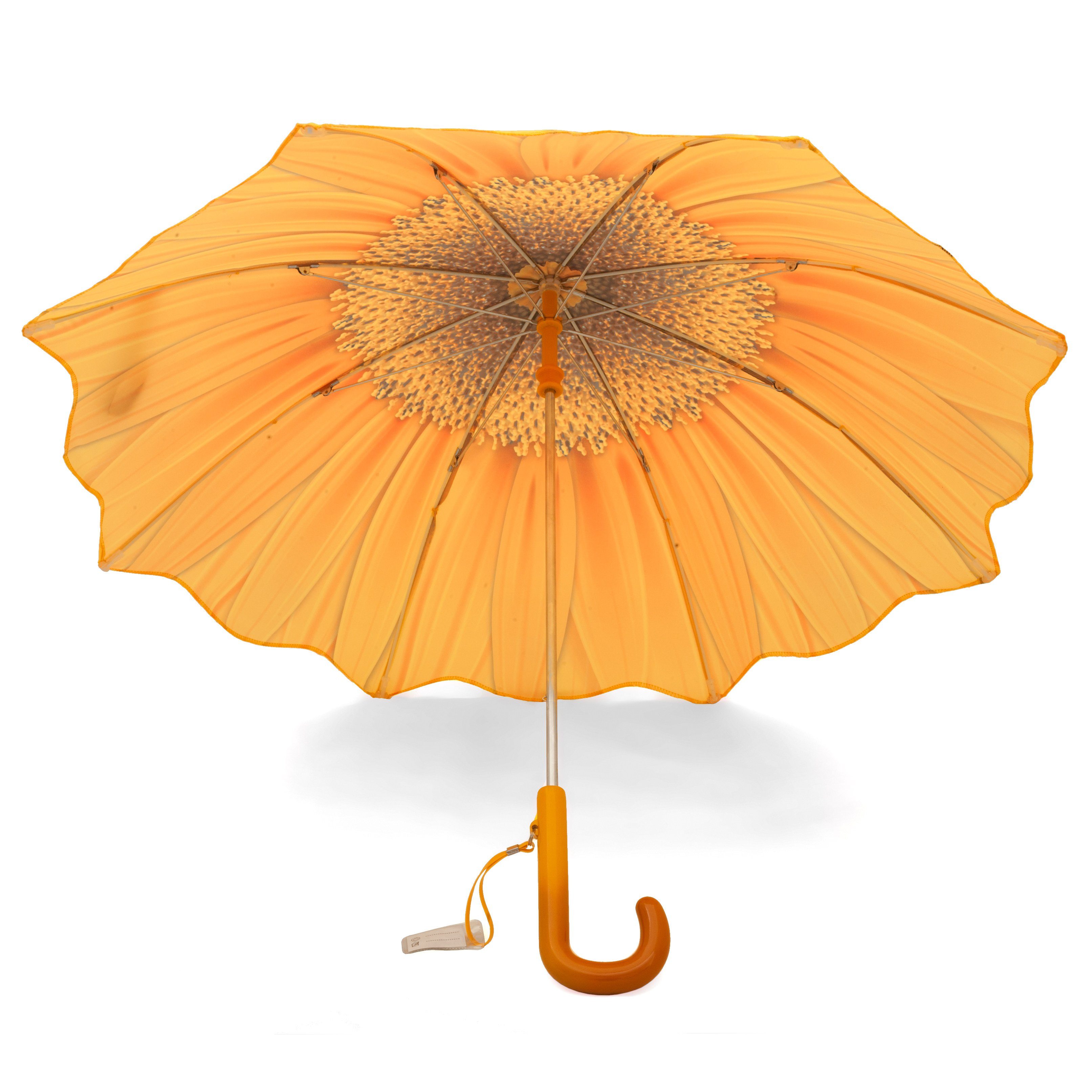 ROSEMARIE SCHULZ Heidelberg Stockregenschirm Kinderregenschirm für Mädchen Regenschirm Motiv Sonnenblume, Mädchenschirm mit Motiv