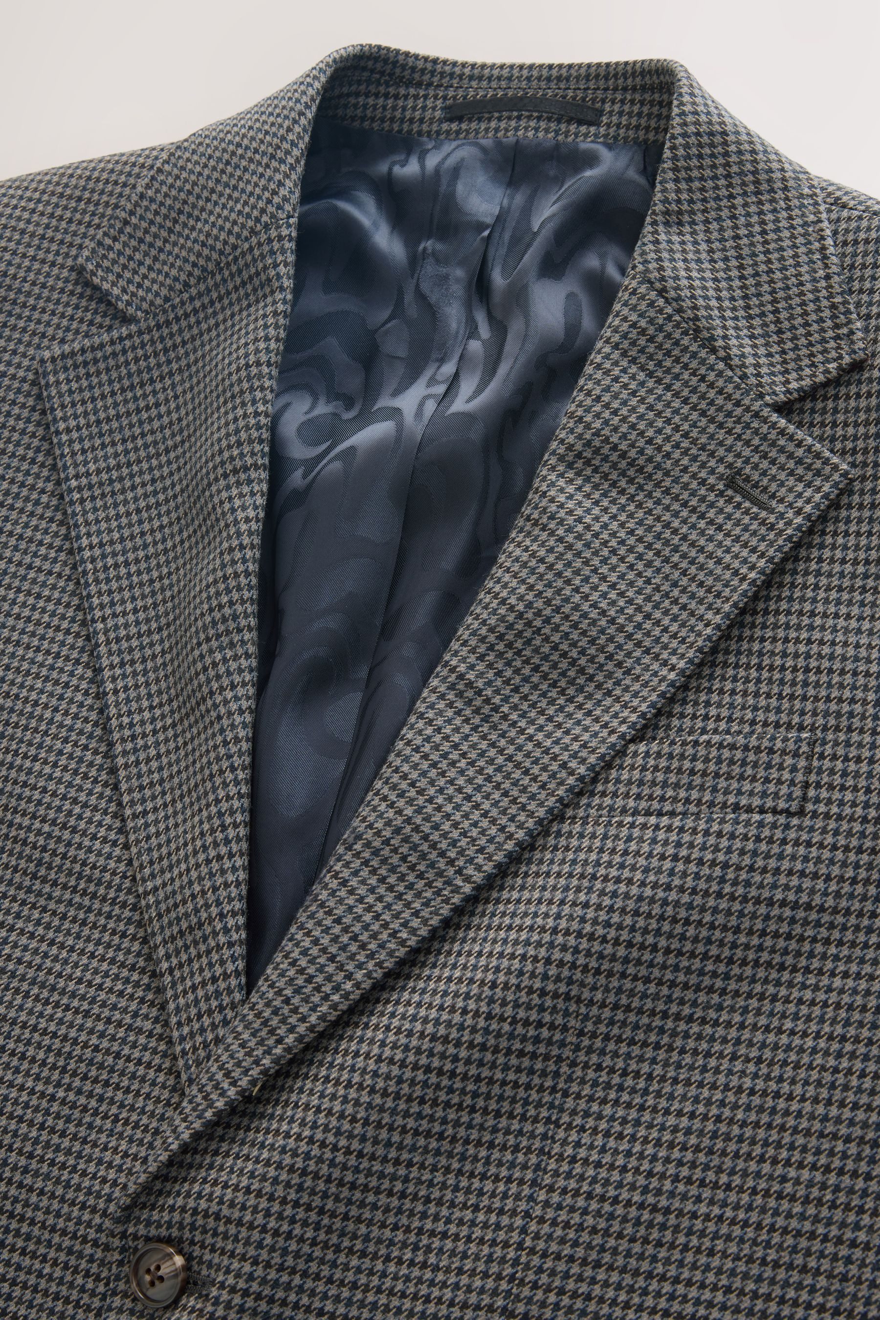 Next Sakko Slim Fit Anzugsakko mit Hahnentrittmuster (1-tlg)