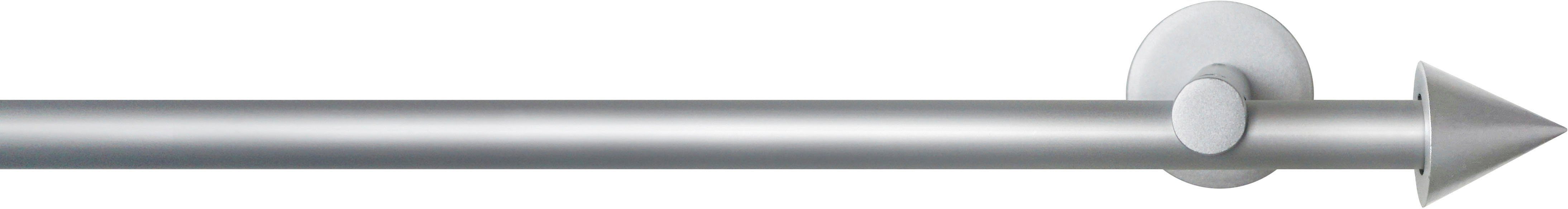Gardinenstange SEFRA, GARESA, Ø 16 mm, 1-läufig, Wunschmaßlänge, verschraubt, Aluminium, Vorhanggarnitur,Innenlaufgarnitur, verlängerbar, Endknopf Spitze