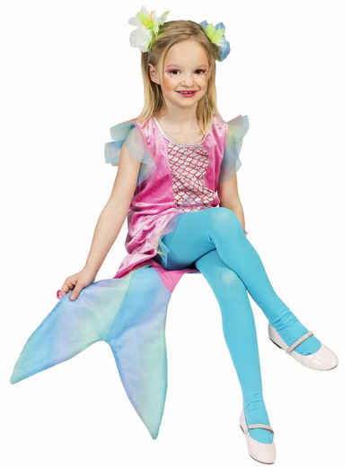 Funny Fashion Kostüm Meerjungfrau Mariella Kostüm für Mädchen - Kinderkostüm Blau Rosa