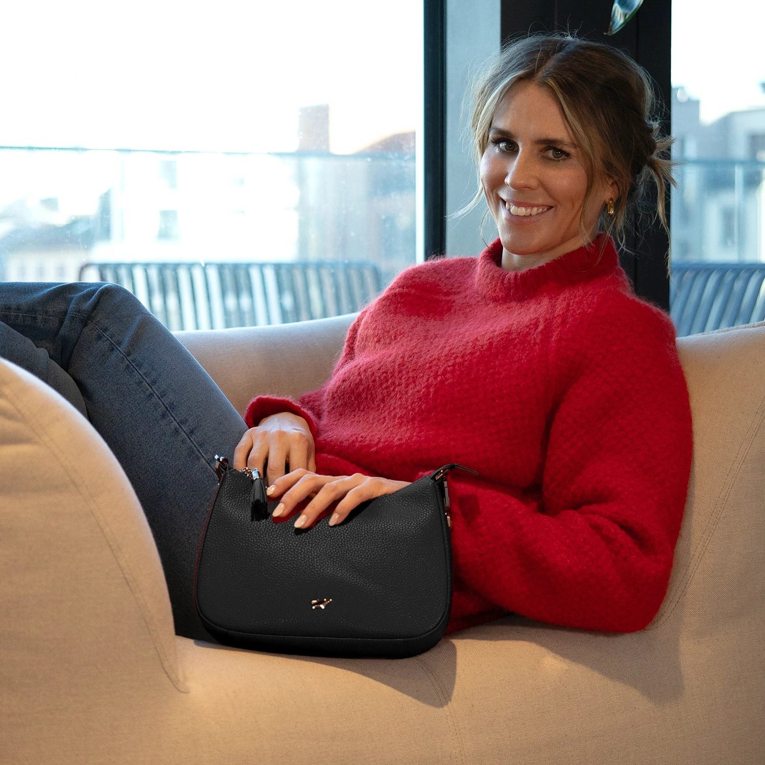 Braun Büffel Umhängetasche HANNA Mini Bag schwarz