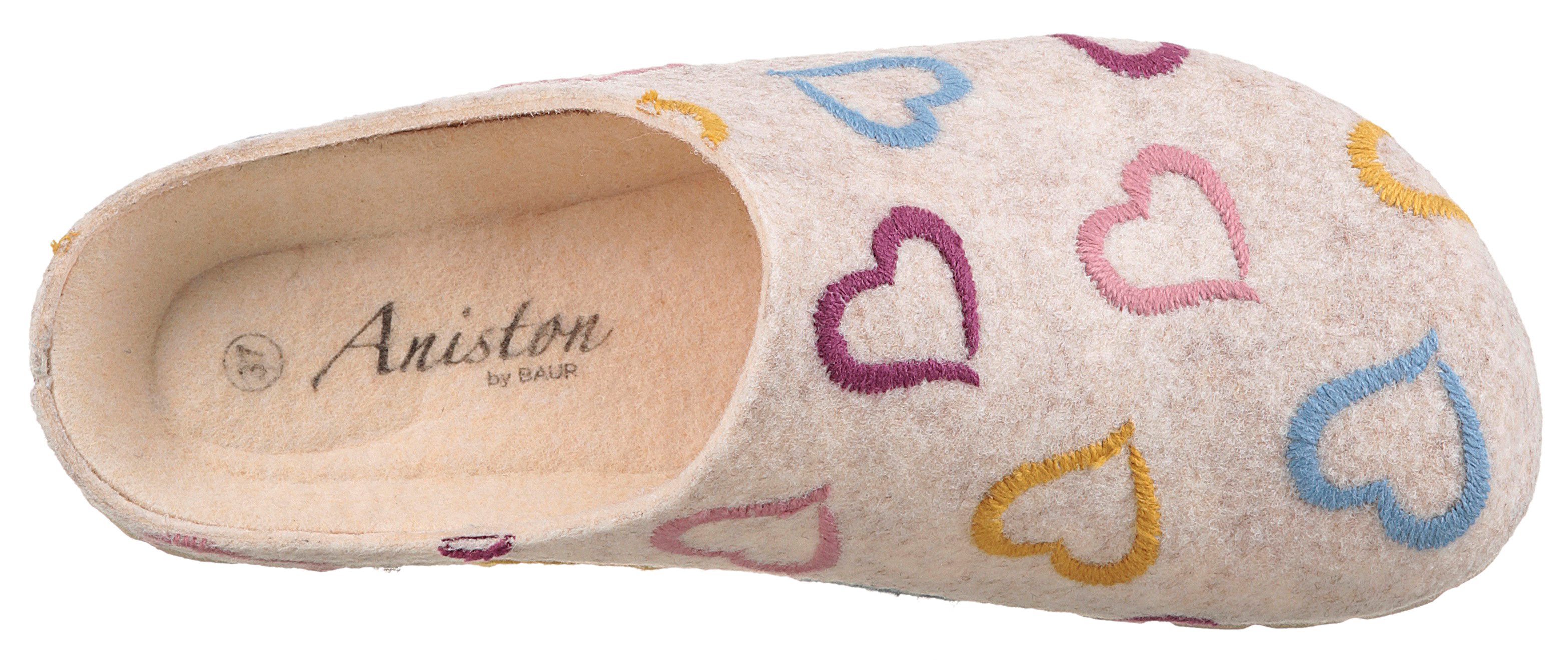 Aniston SHOES Clog Homeslipper, Hausschuh in Bequemweite G (weit)