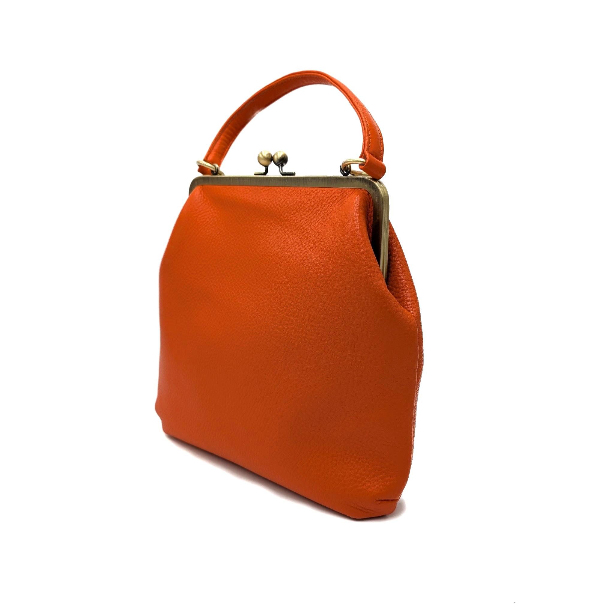 Taschenkinder Schultertasche Vintage Ledertasche Damen - Handtasche Zoe, Retro Umhängetasche, Echtes Leder vom Rind