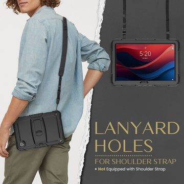 Wigento Tablet-Hülle Für Lenovo Tab M11 aufstellbare Silikon Hybrid Tasche Schultergurt