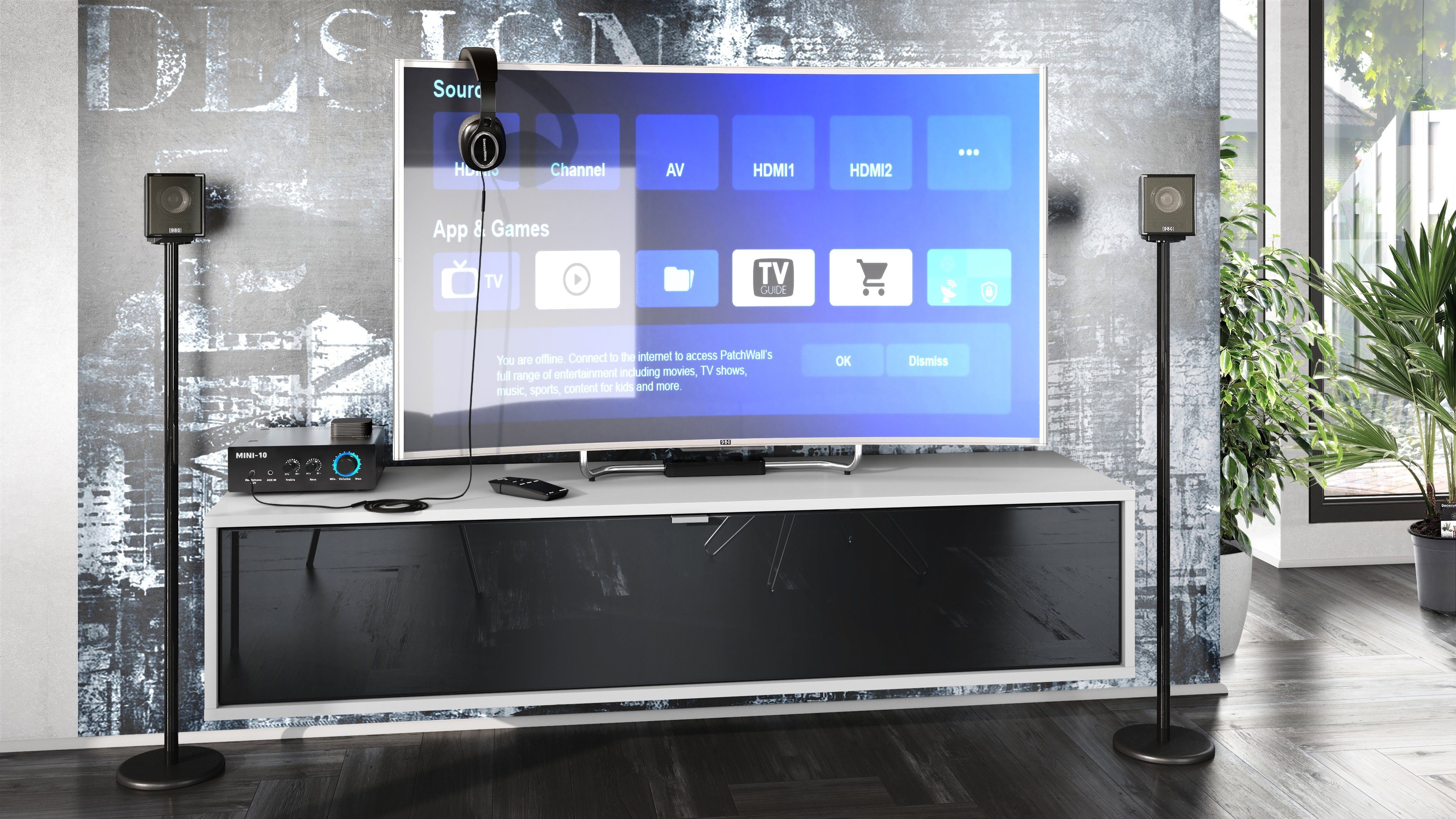 Vladon Lowboard Lana 1400 (TV-Kommode, mit günstig online kaufen