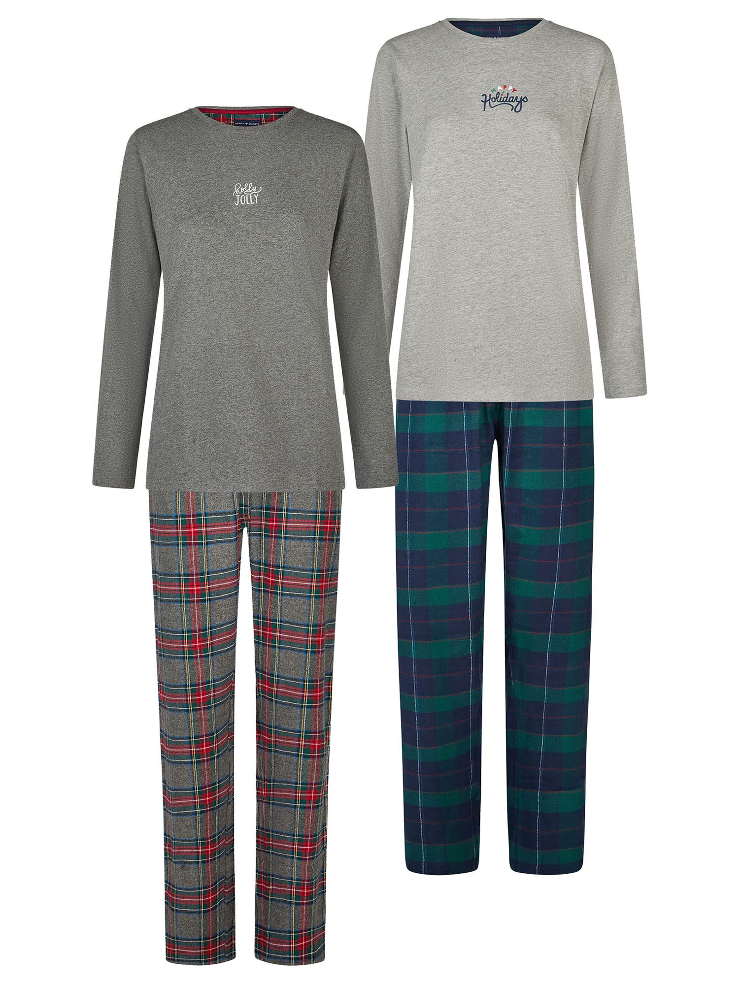 HAPPY SHORTS Pyjama Christmas (2 tlg) Schlafanzug, Pyjama Set, Nachtwäsche