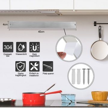 Randaco Wand-Magnet Messer-Leiste Messerhalter Küche Werkzeug Messerleiste Edelstahl Ohne Bohren 40cm