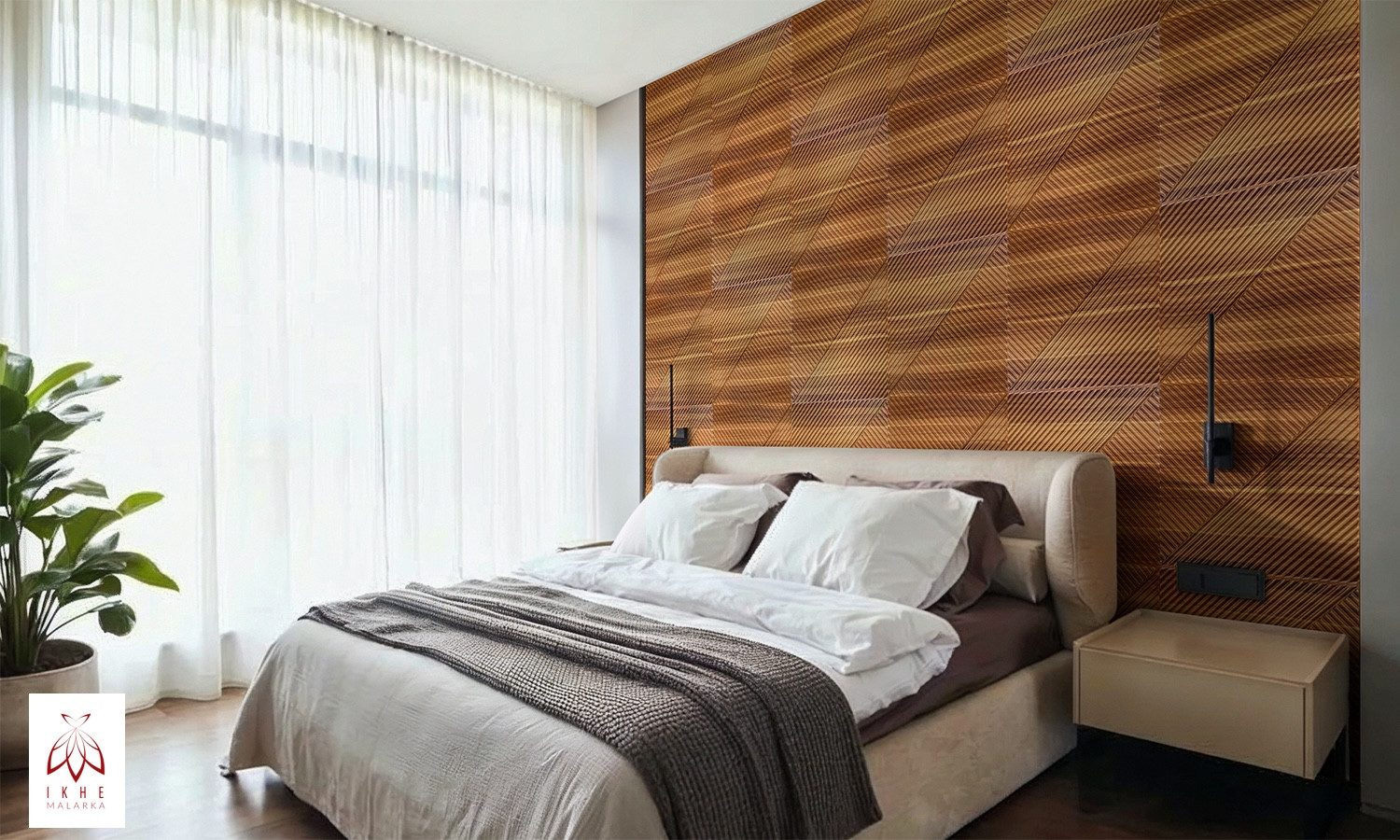 IKHEMalarka 3D Wandpaneel 3D Paneele PVC Kunststoffpaneele, BxL: 50,00x50,00 cm, 0,25 qm, (1 Stück, 3D Wandpaneele Deckenpaneele) hochwertige & harte PVC 3D Platten Wand & Decke