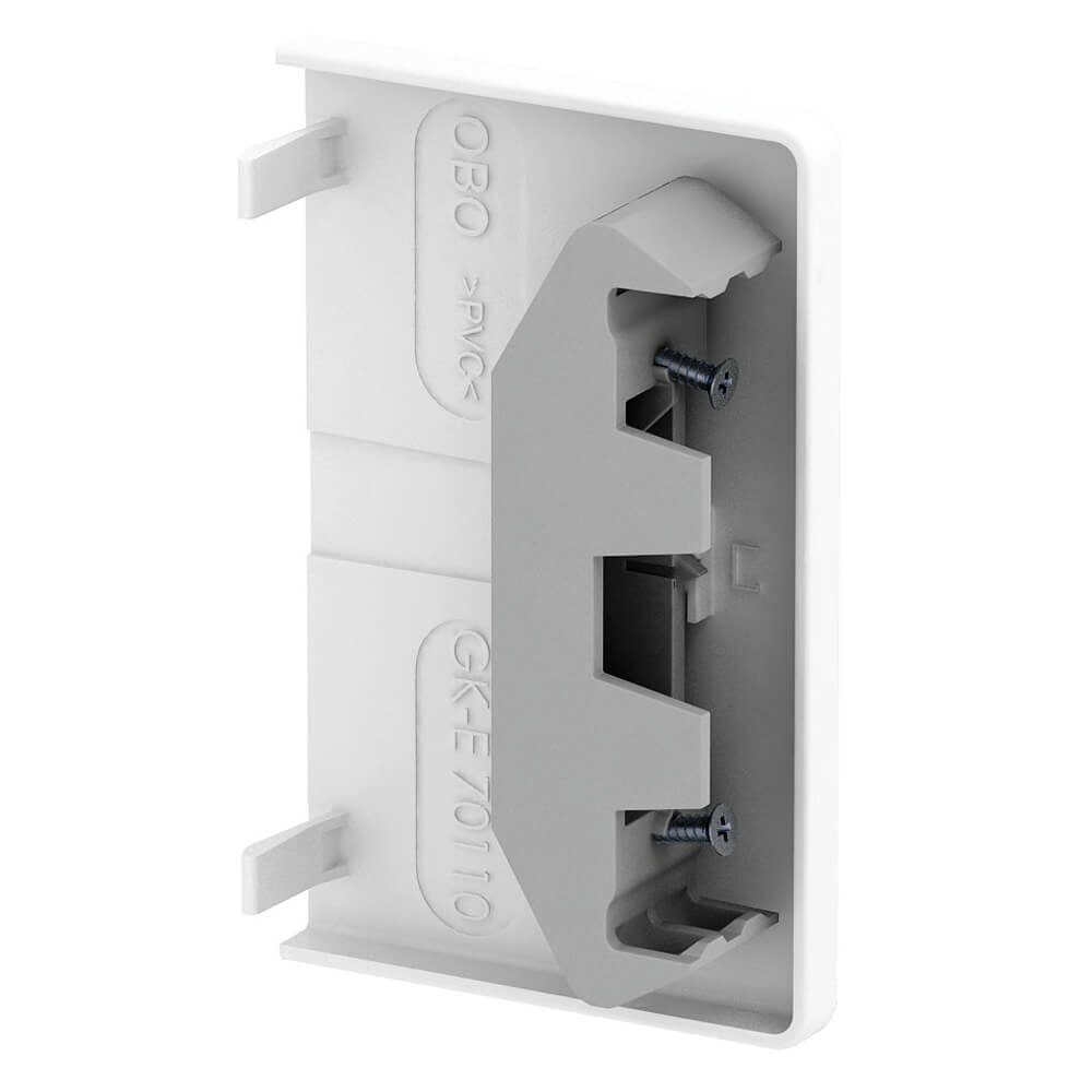 OBO BETTERMANN Kabelkanal OBO Bettermann Kanalendstück, 70 x 110 mm, reinweiß